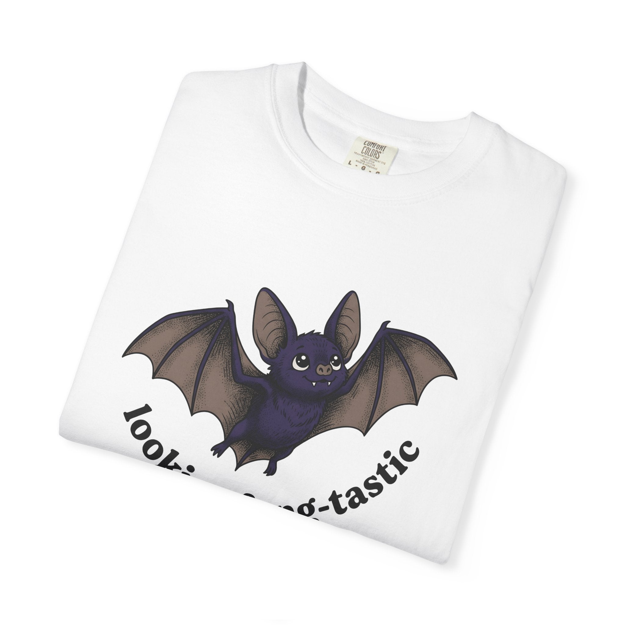 Cute Bat Shirt Funny Animal Gift Women Cartoon Tee Bat T-Shirt Humor Fan Comic Tshirt Creature Graphic Hand Drawn Wings Tshirt