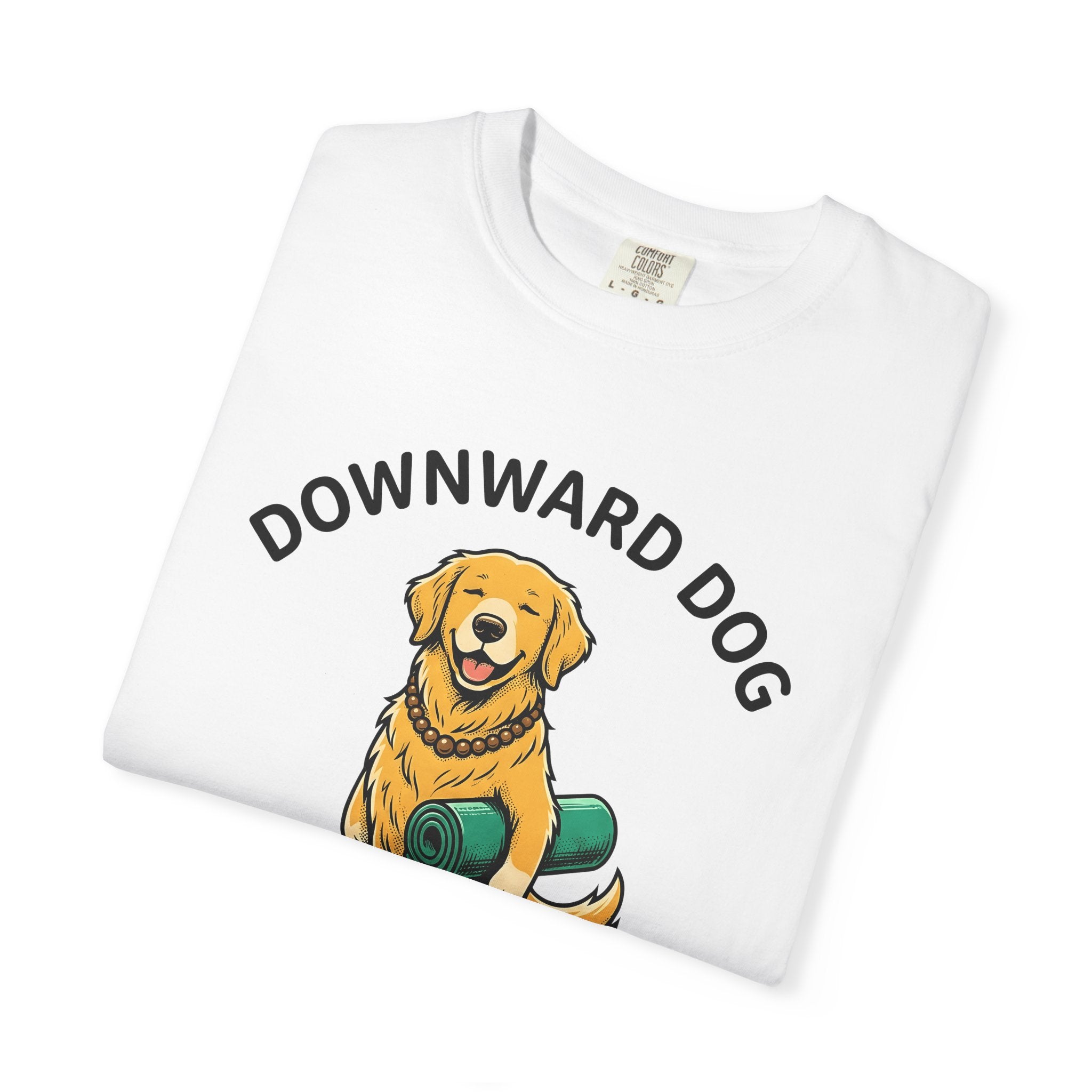 Golden Retriever Shirt Yoga Exercise Gift Women Line Art Tee Dog T-Shirt Fitness Enthusiast Drawing Design Illustration Gym Mat Tshirt