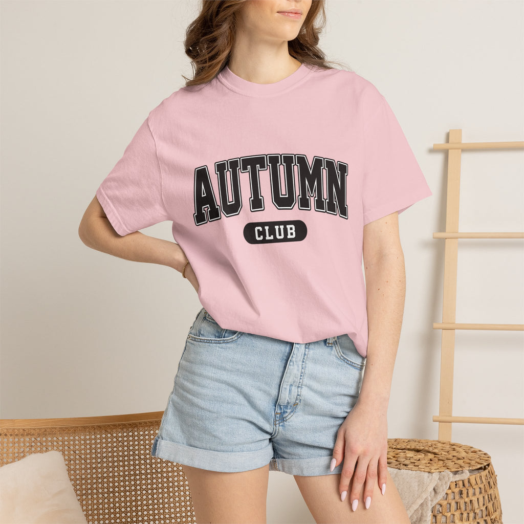 Varsity Type Shirt Autumn Pumpkin Gift Women Hand Drawn Tee Lettering T-Shirt Fall Fan Illustrated Tshirt Gourd Graphic Modern Standout
