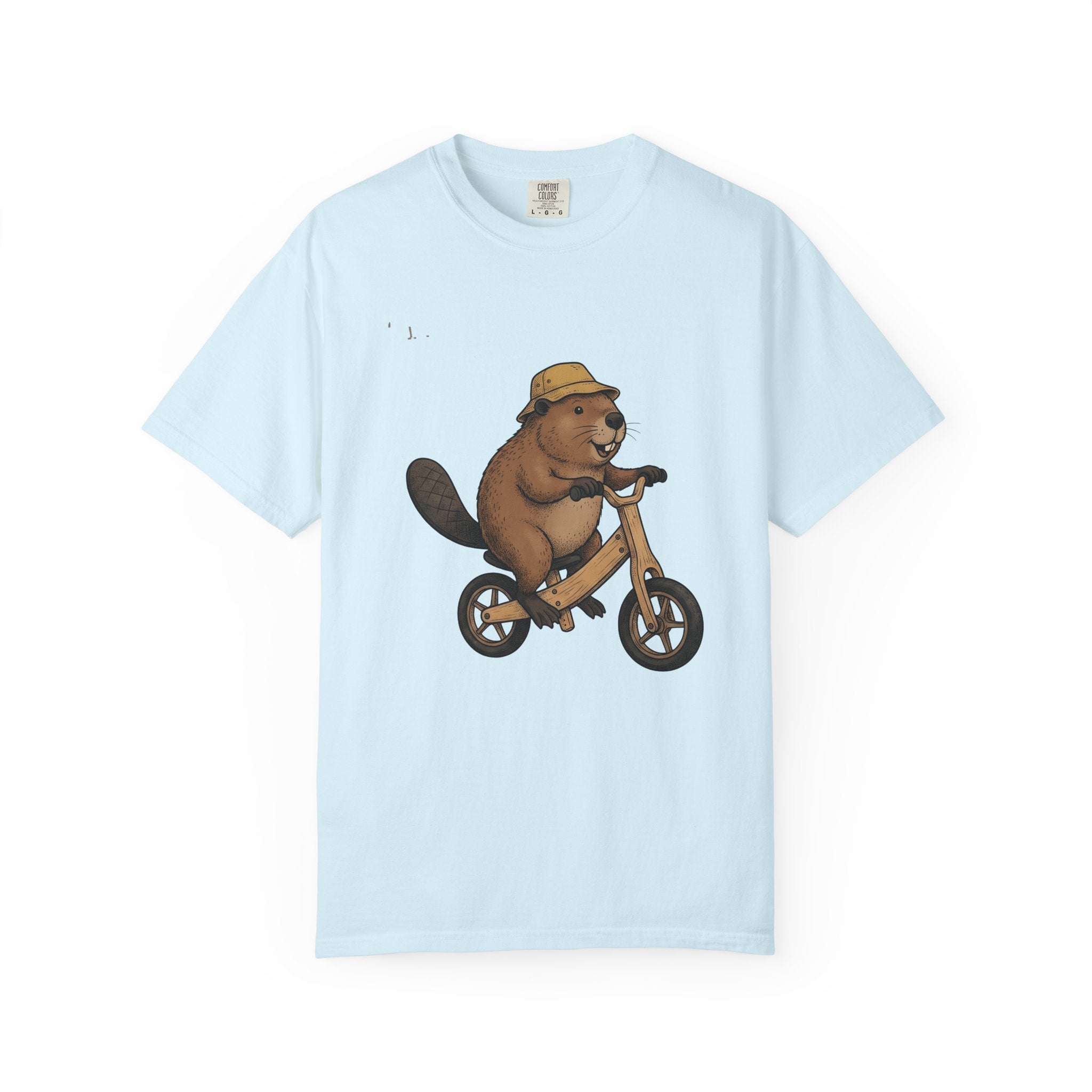 Beaver Bicycle Shirt Teachers Wildlife Gift Women Adorable Tee Dam T-Shirt Educator Enthusiast Cute Tshirt Animal Graphic Sketch Cap Tshirt