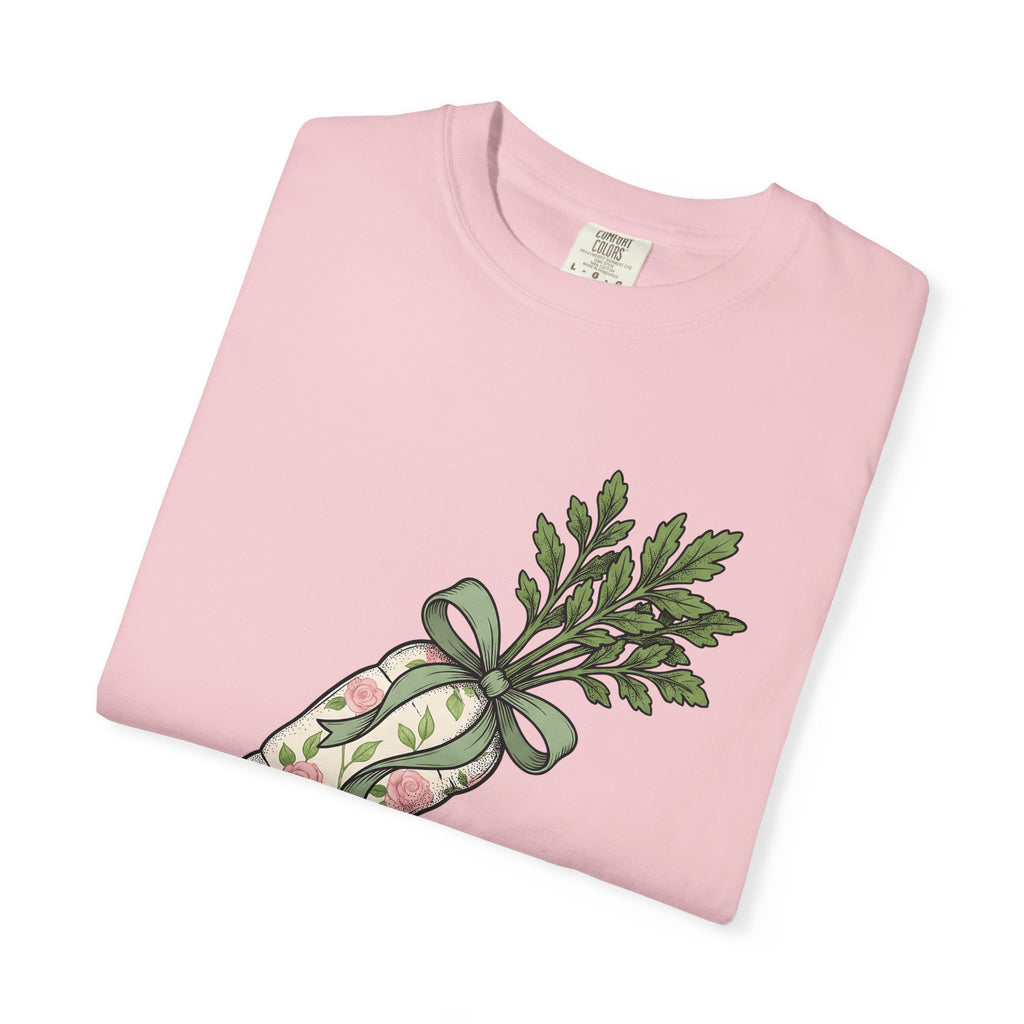 Bloom Carrot Shirt Easter Farming Gift Women Greenery Tee Carrot T-Shirt Spring Fan Foliage Tshirt Agricultural Graphic Hand Drawn Knot