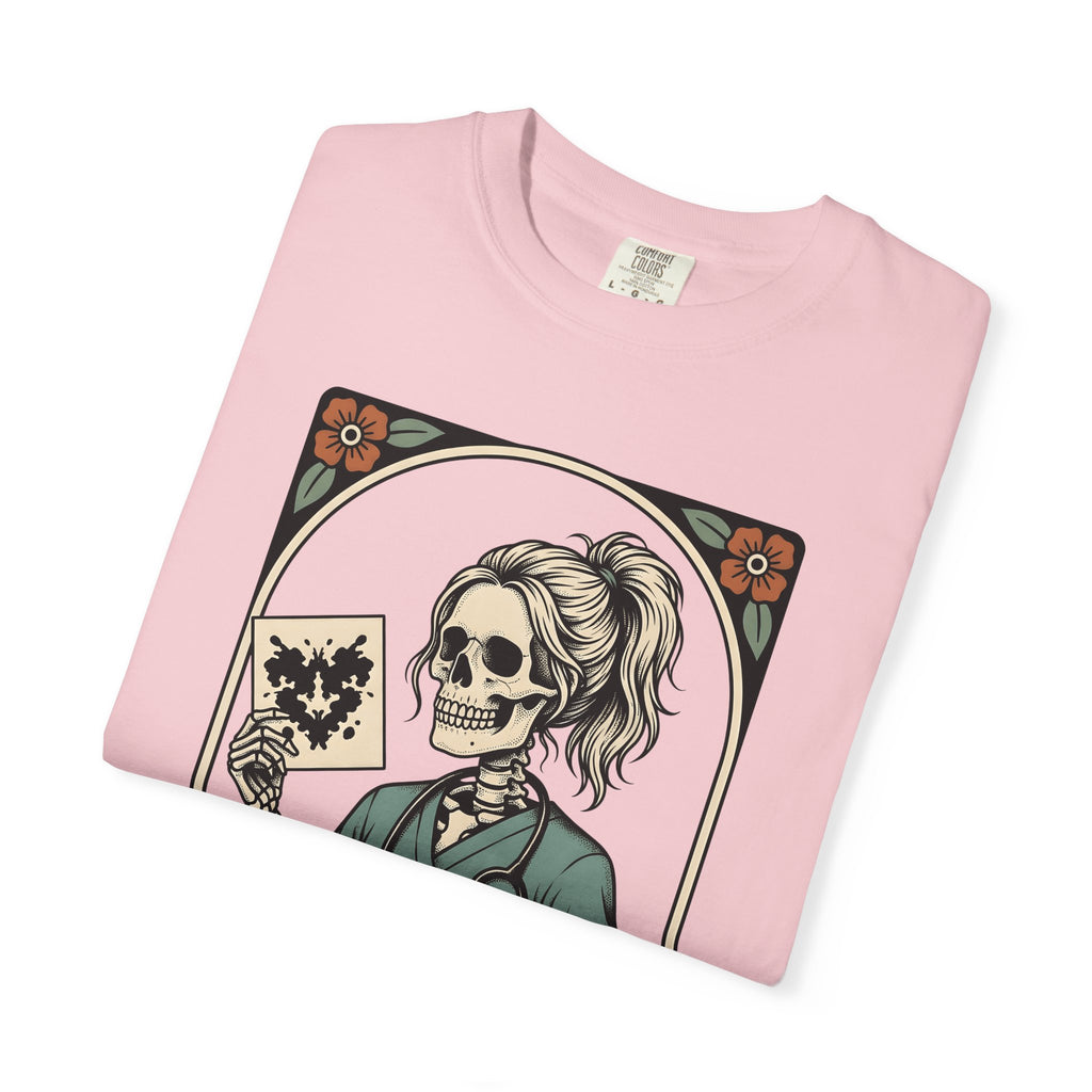 Skull Nurse Shirt Nurse Healthcare Gift Women Traditional Tee Skull T-Shirt Nursing Enthusiast Classic Tshirt Medical Graphic Retro Ink