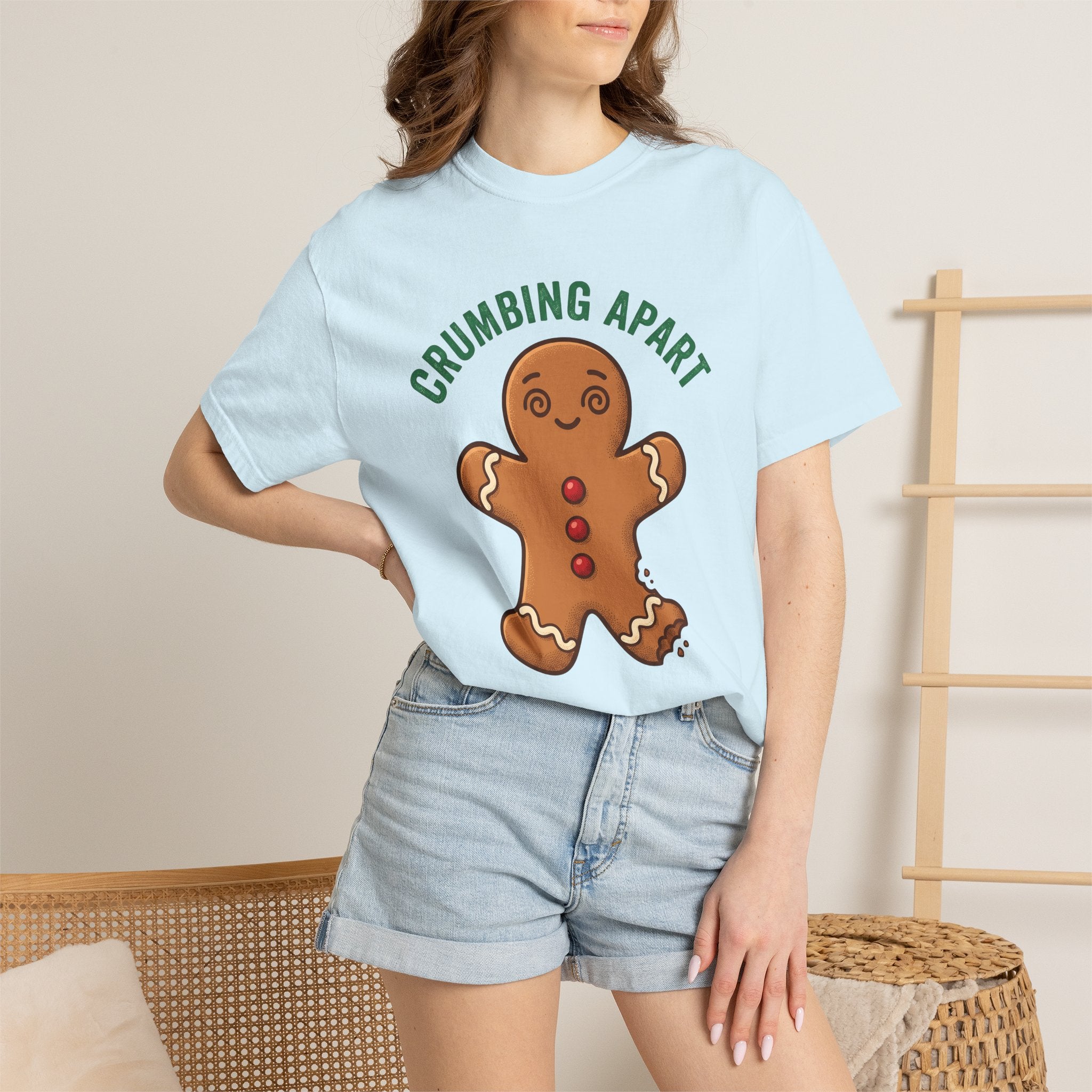 Gingerbread Biscuit Shirt Holiday Festive Gift Women Comic Tee Gingerbread Man T-Shirt Christmas Fan Cartoon Tshirt Merry Graphic Retro