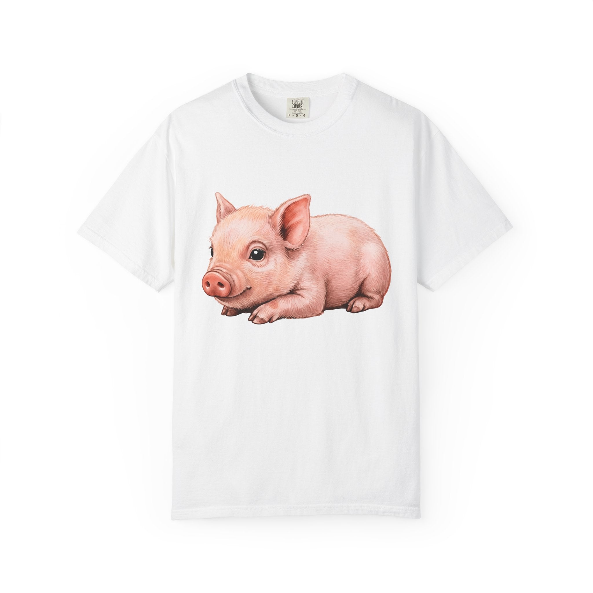 Baby Pig Shirt Cottagecore Animal Gift Women Hand Drawn Tee Piglet T-Shirt Cottagecore Fan Illustrated Graphic Vintage Farmhouse Tshirt