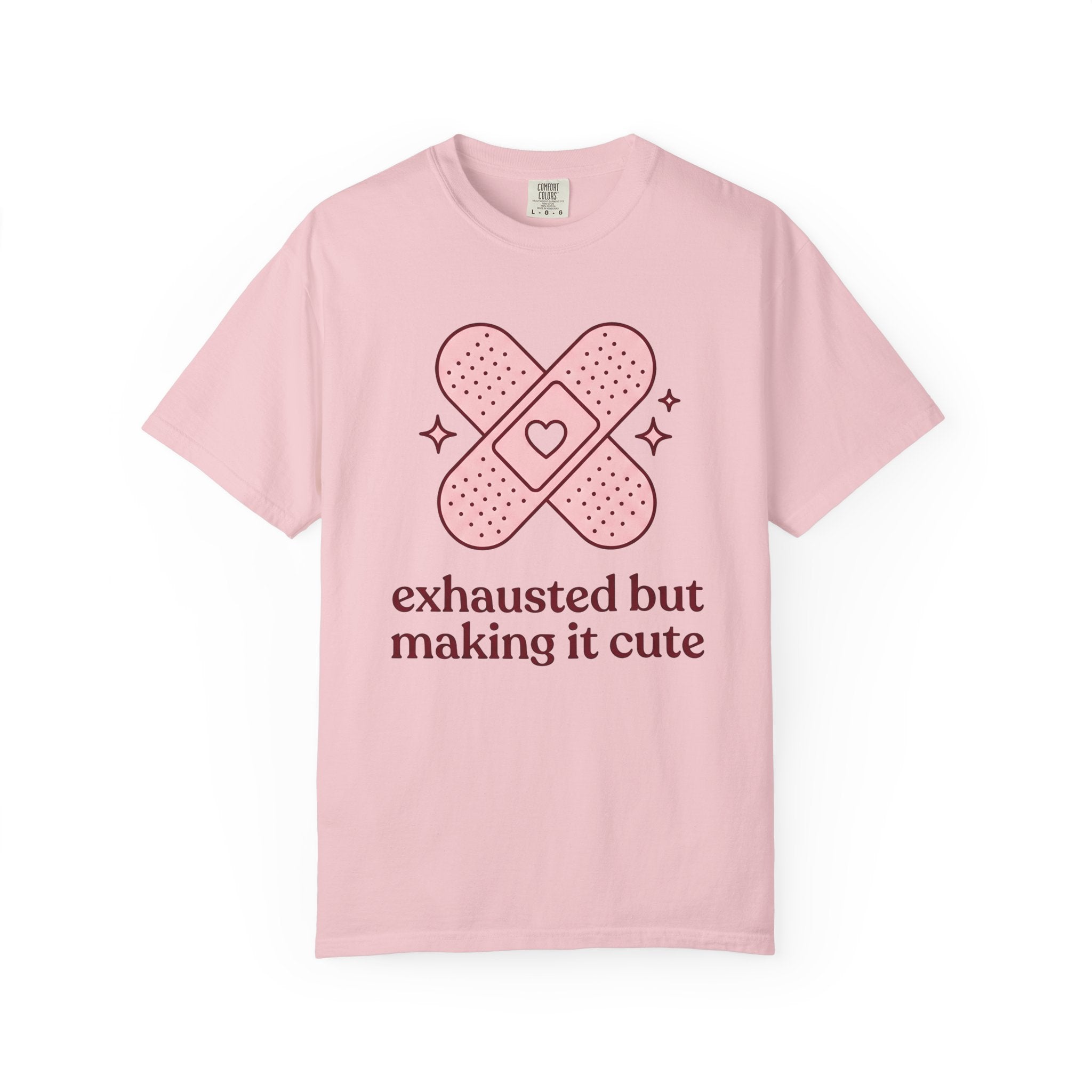 Adhesive Heart Shirt Nurses Medicare Gift Women Modern Tee Sticky Heart T-Shirt Nurse Practitioner Enthusiast Contemporary Tshirt Medical