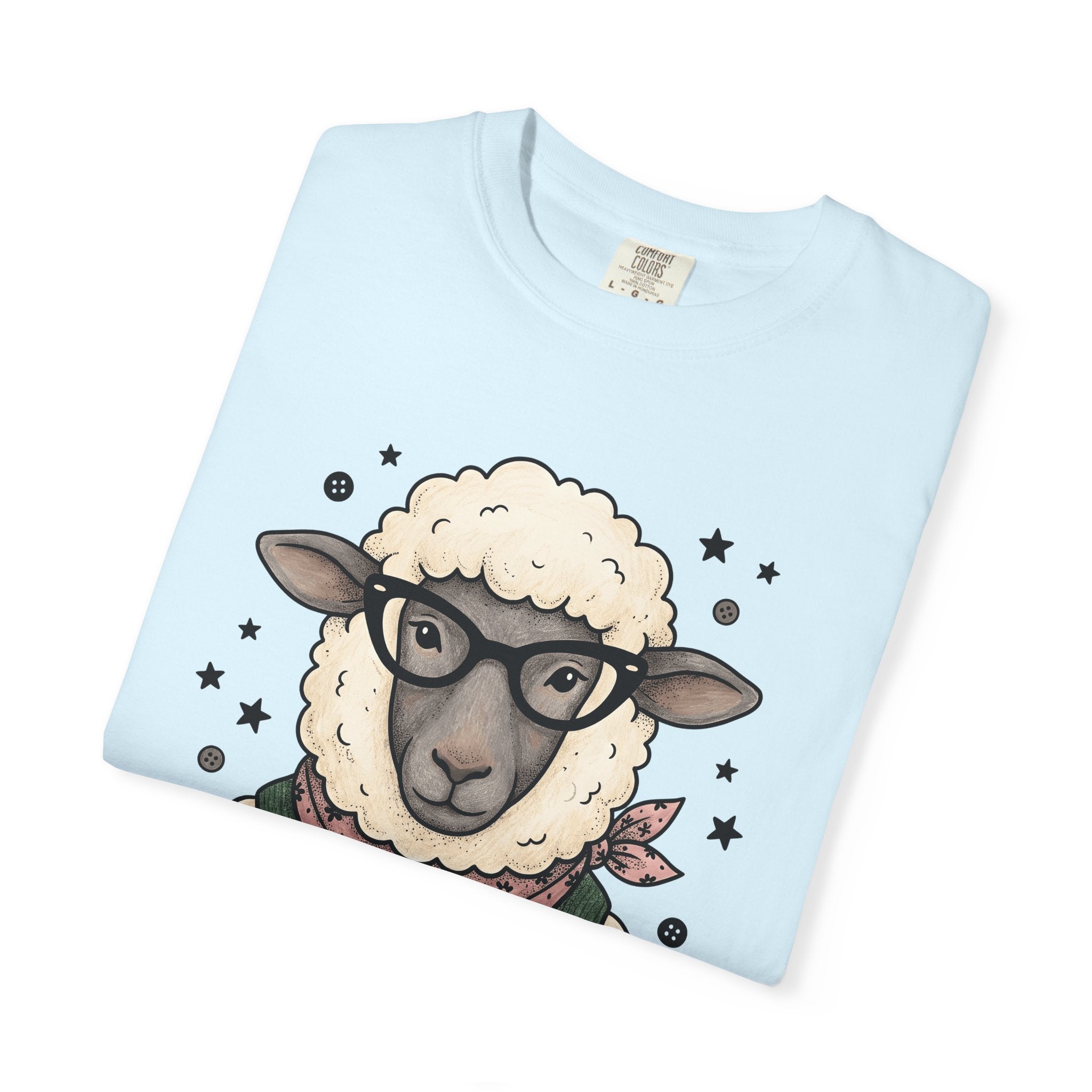 Sheep Eyewear Shirt Funny Pets Gift Women Line Art Tee Glasses T-Shirt Humor Fan Minimalist Tshirt Animal Graphic Cartoon Twinkles Tshirt