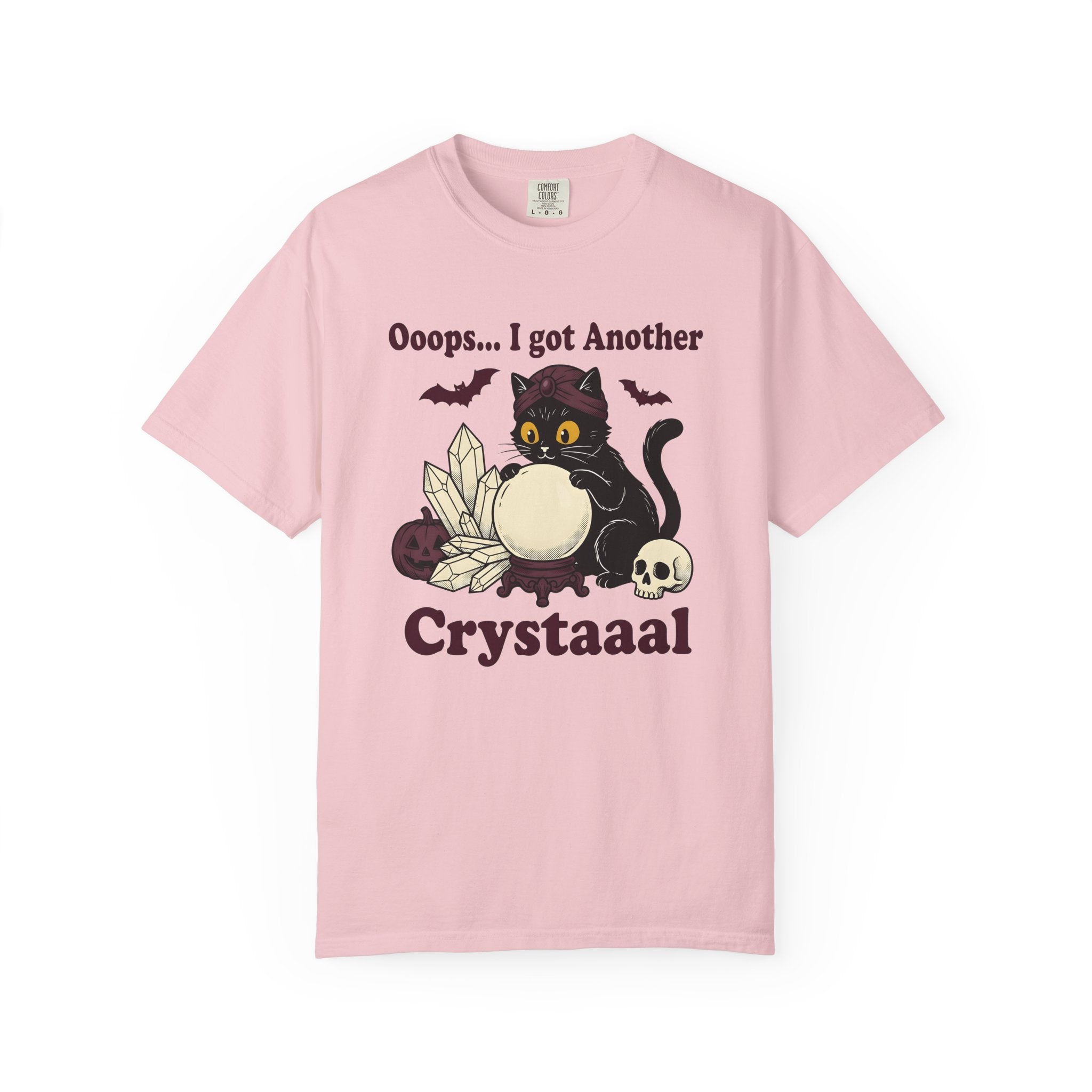 Black Cat Seer Shirt Halloween Sorcery Gift Women Animated Tee Cat T-Shirt Horror Fan Cartoon Tshirt Magic Graphic Classic Fortune Globe