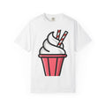 Frozen Dessert Shirt Desserts Gourmet Gift Women Line Art Tee Ice Cream T-Shirt Dessert Fan Illustration Tshirt Gourmet Graphic Modern