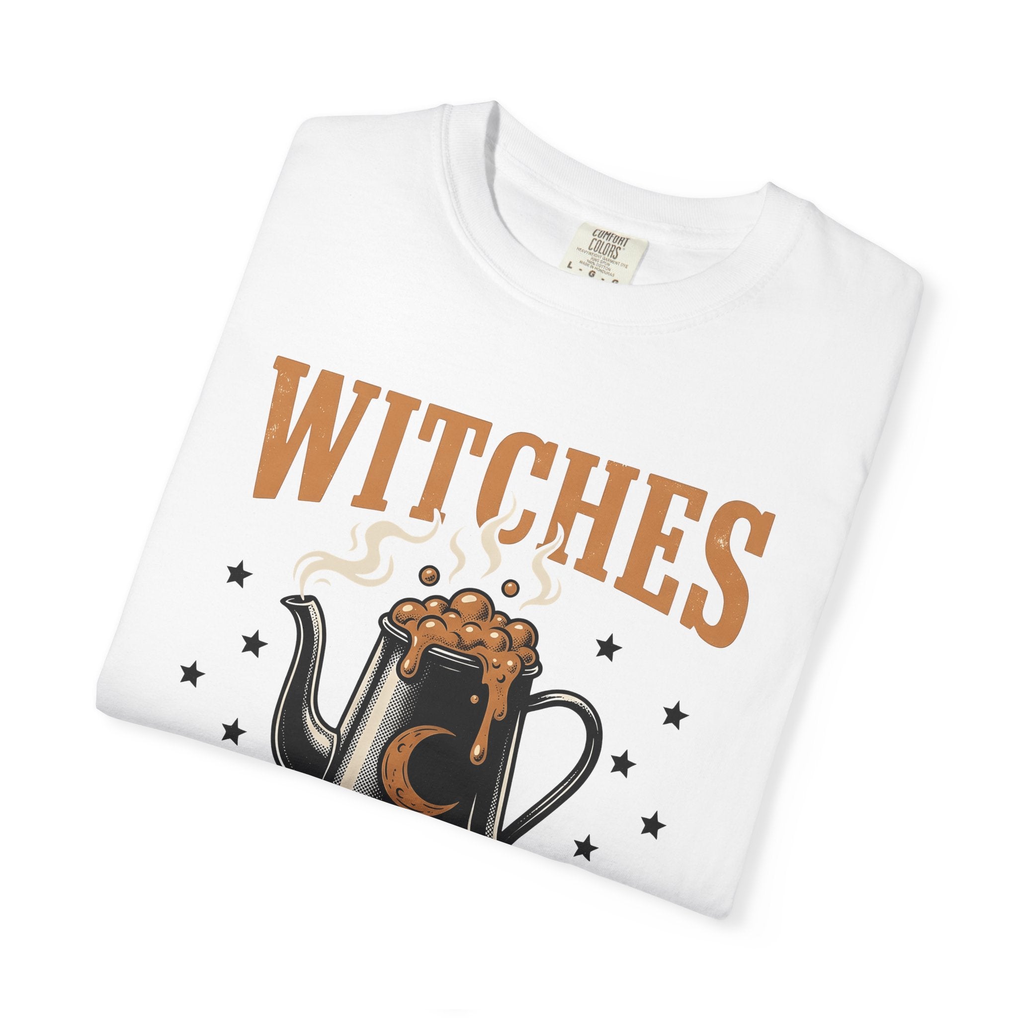 Simmering Kettle Shirt Halloween Sorcery Gift Women Cartoon Tee Whistling Kettle T-Shirt Horror Fan Caricature Tshirt Magic Graphic Sketch
