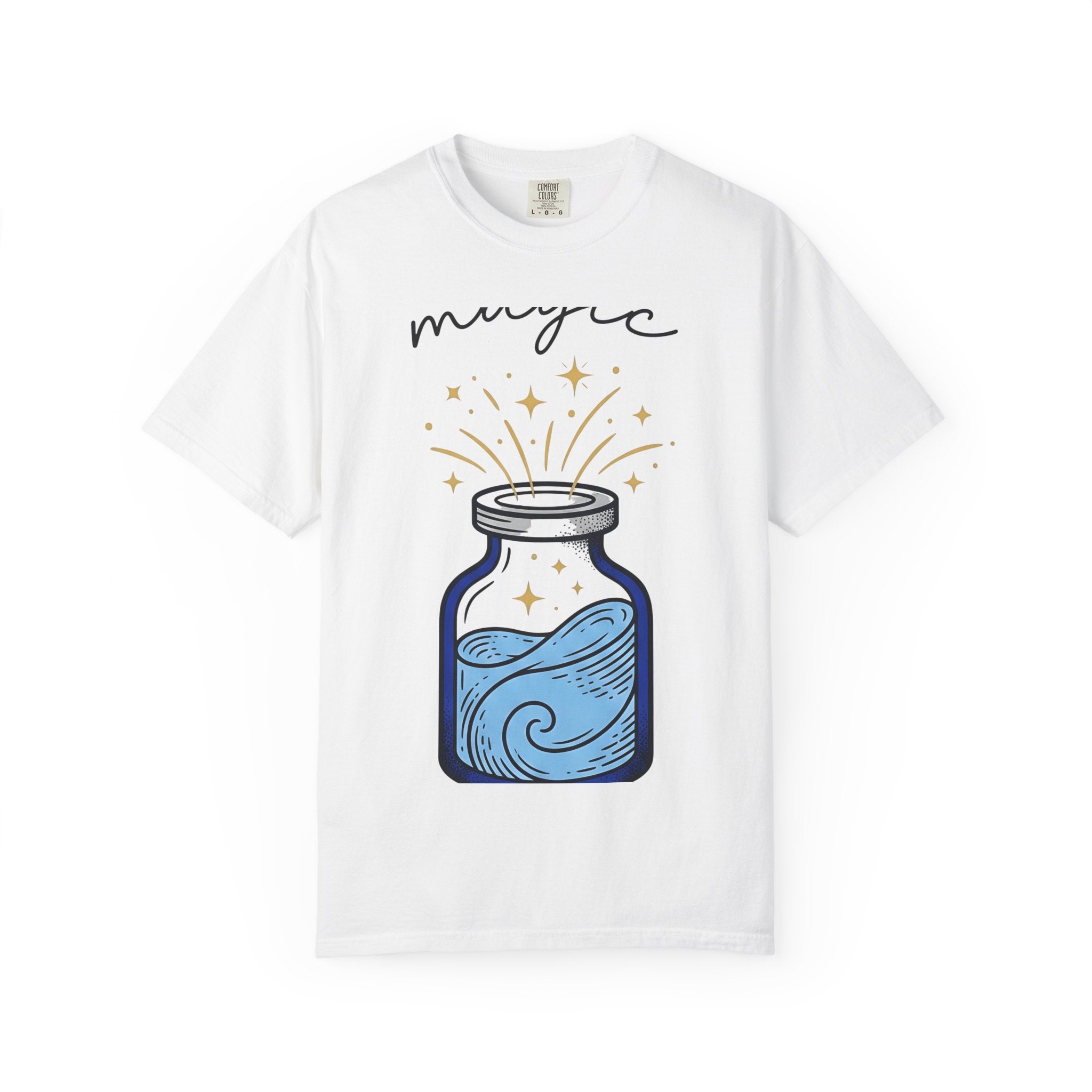 Potion Bottle Shirt Boho Chic Spirituality Gift Women Fantasy Tee Apothecary Jar T-Shirt Bohemian Fan Mystical Graphic Tshirt Doodle