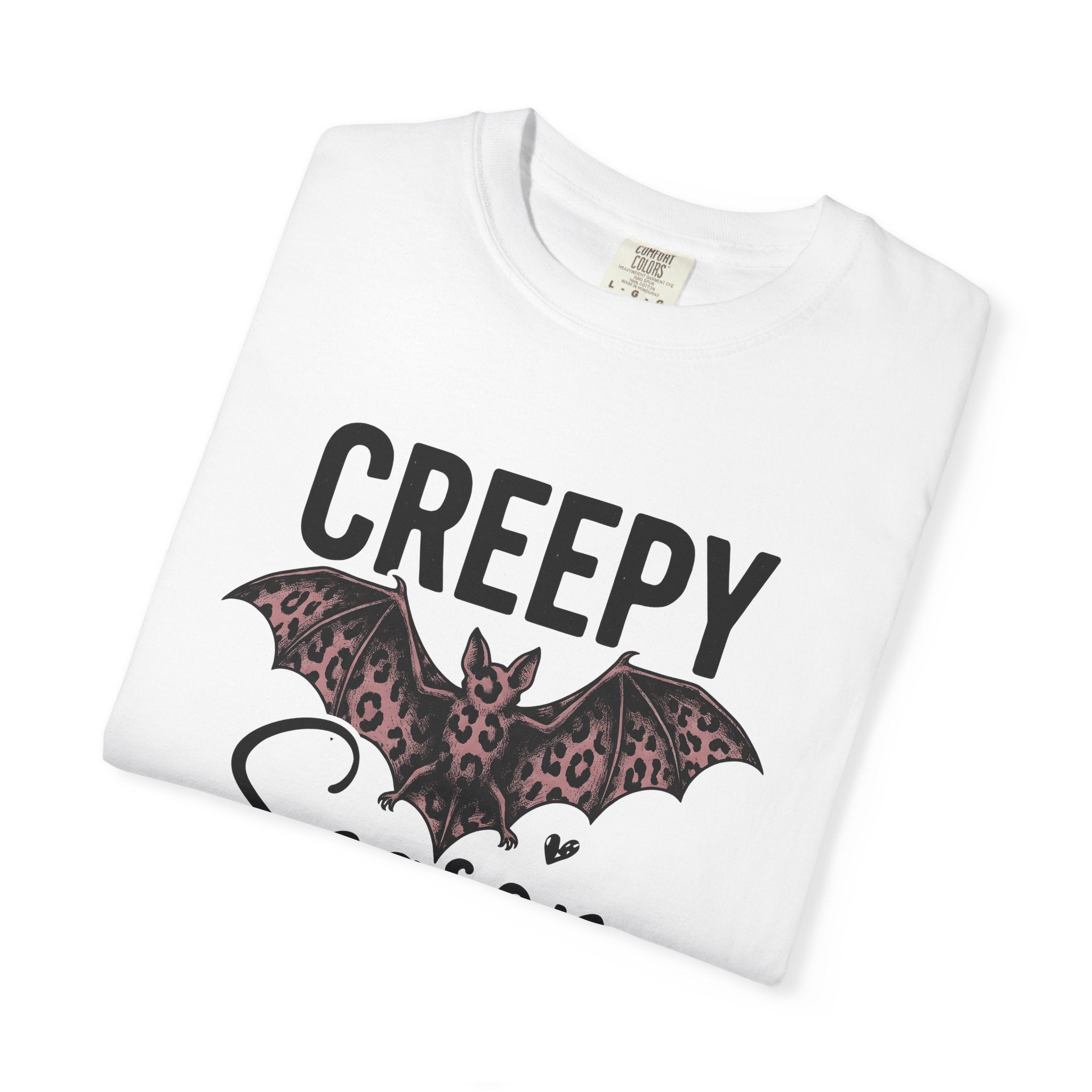 Bat Art Shirt Halloween Macabre Gift Women Line Art Tee Bat T-Shirt Horror Fan Batwing Tshirt Dark Graphic Cartoon Heart Icon Tshirt