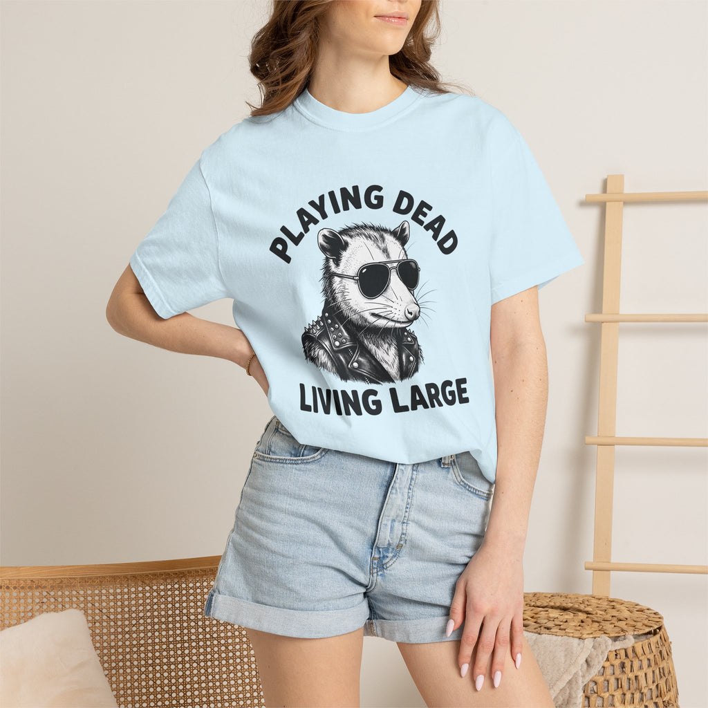 Possum Eyeglasses Shirt Funny Pets Gift Women Old School Tattoo Tee Opossum T-Shirt Humor Fan Tattooed Tshirt Animal Graphic Doodle Moto