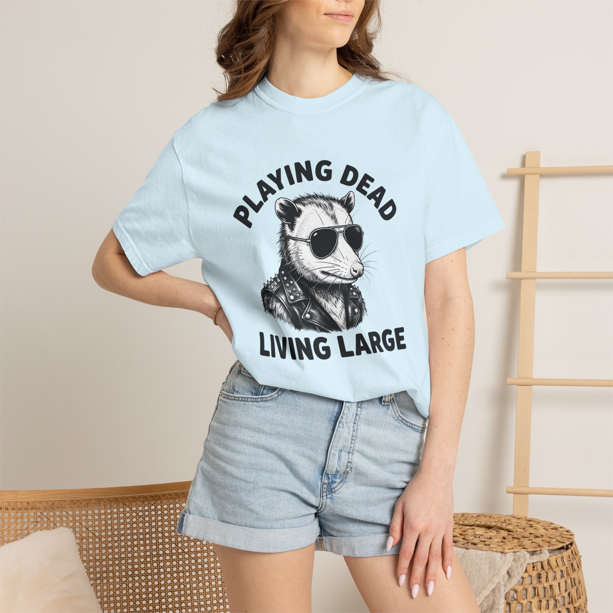 Possum Eyeglasses Shirt Funny Pets Gift Women Old School Tattoo Tee Opossum T-Shirt Humor Fan Tattooed Tshirt Animal Graphic Doodle Moto