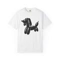 Balloon Puppy Shirt Cute Pets Gift Women Simple Tee Dog T-Shirt Adorable Fan Puppy Tshirt Animal Graphic Illustration Doggy Graphic Comic
