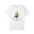 Iced Coffee Shirt Coffee Floral Gift Women Watercolor Tee Cold Brew T-Shirt Coffee Fan Watercolour Tshirt Botanical Graphic Minimalist