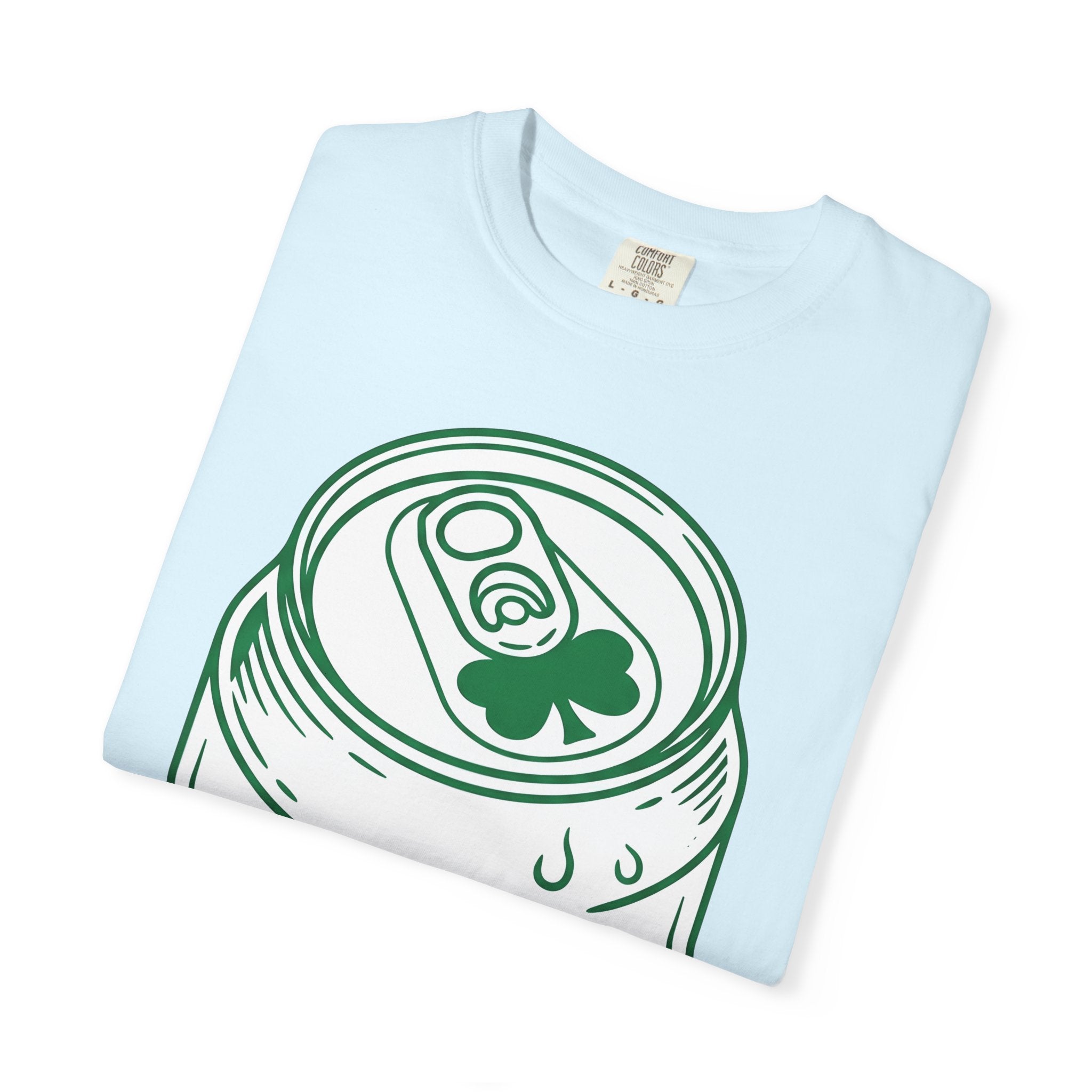 Beer Can Shirt St Patrick's Day Lager Gift Women Sketch Tee Can T-Shirt Patrick's Day Fan Illustrated Tshirt Pilsner Graphic Hand Drawn