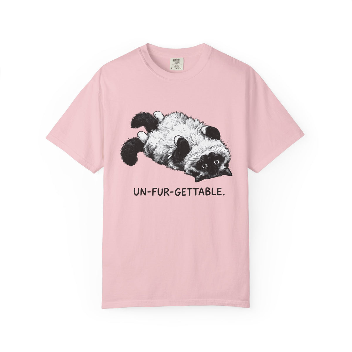 Fluffy Cat Shirt Cat Pet Supplies Unisex Gift Illustration Tee Kitten T-Shirt