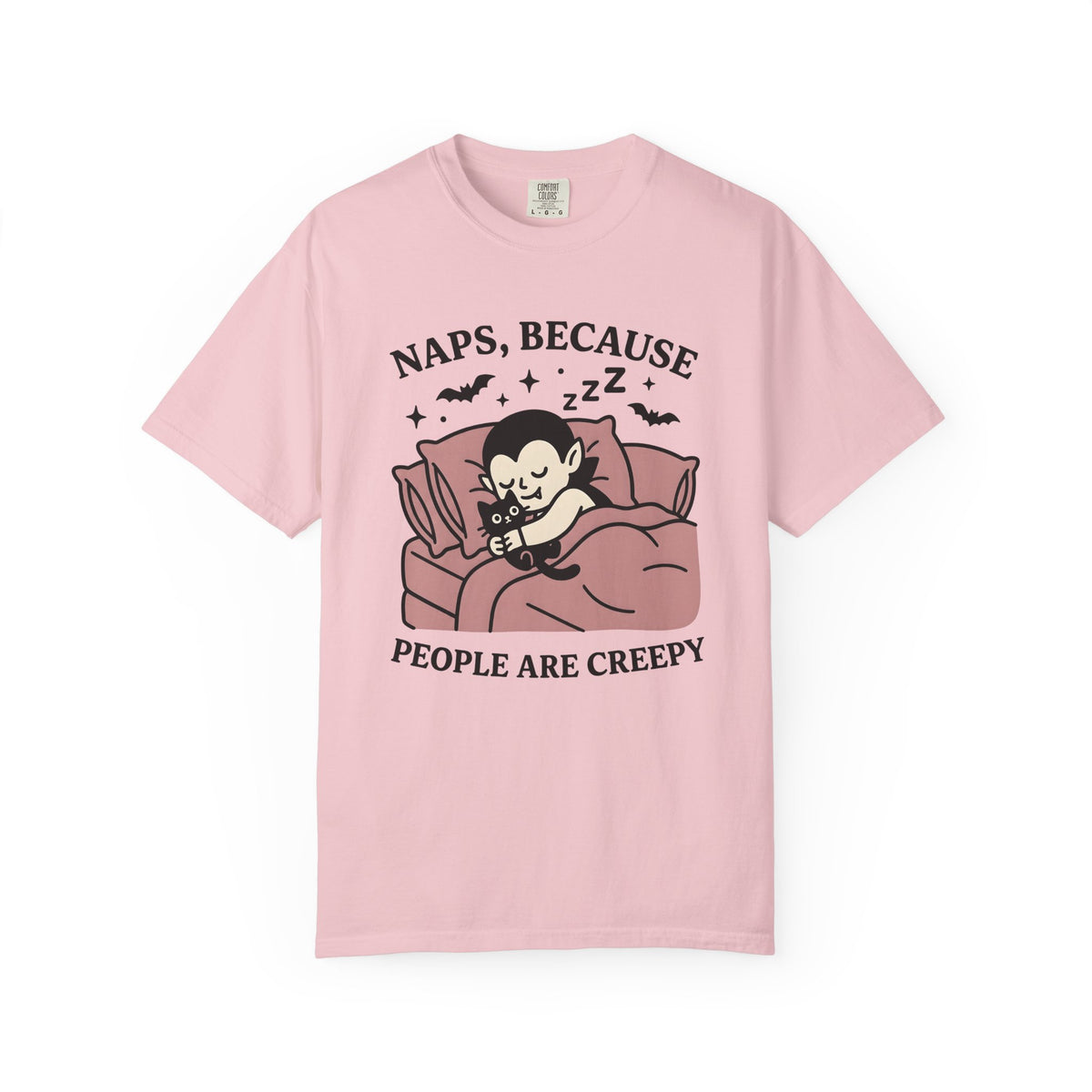 Vampire Cat Shirt Halloween Gothic Unisex Gift Cartoon Tee Cat T-Shirt Horror