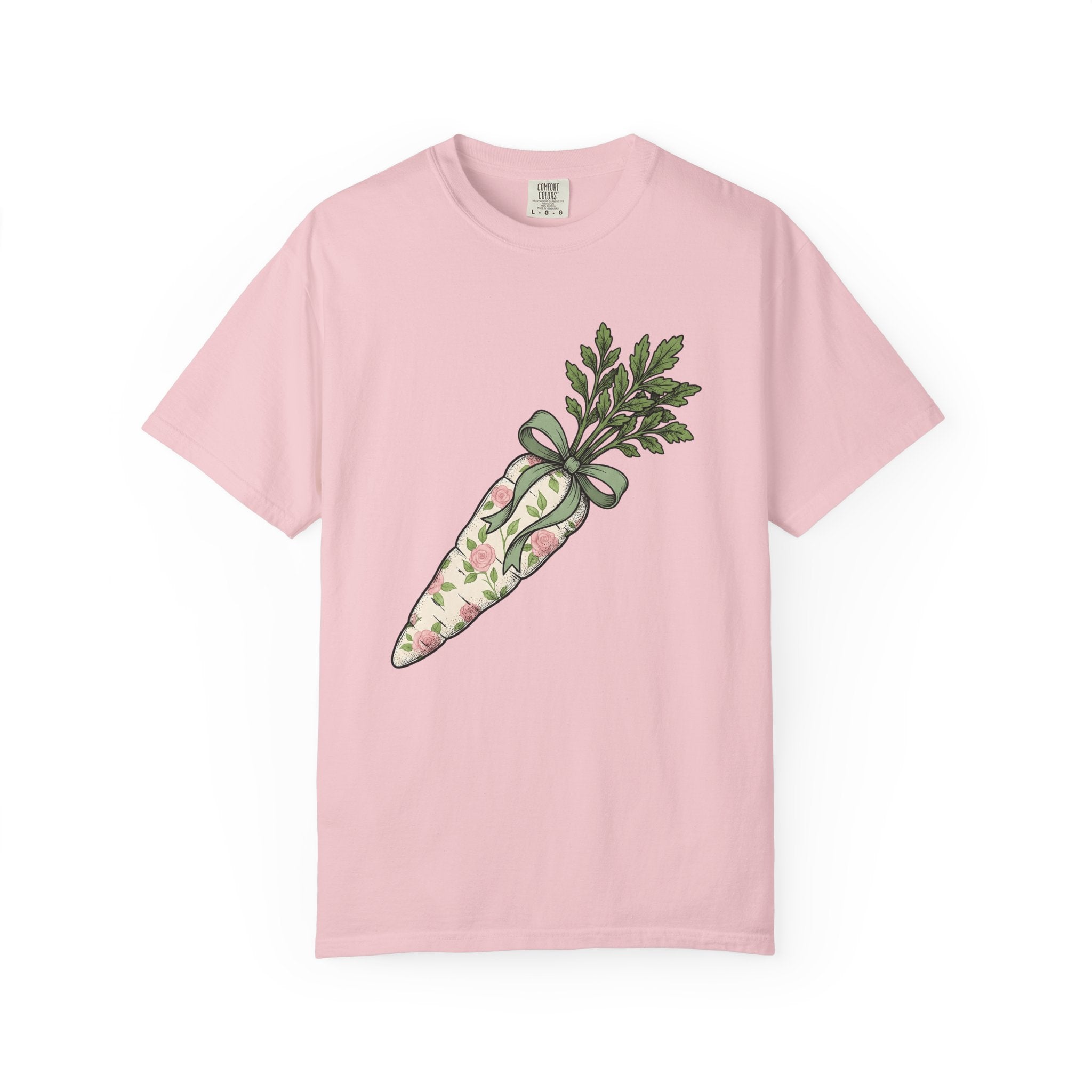 Bloom Carrot Shirt Easter Farming Gift Women Greenery Tee Carrot T-Shirt Spring Fan Foliage Tshirt Agricultural Graphic Hand Drawn Knot