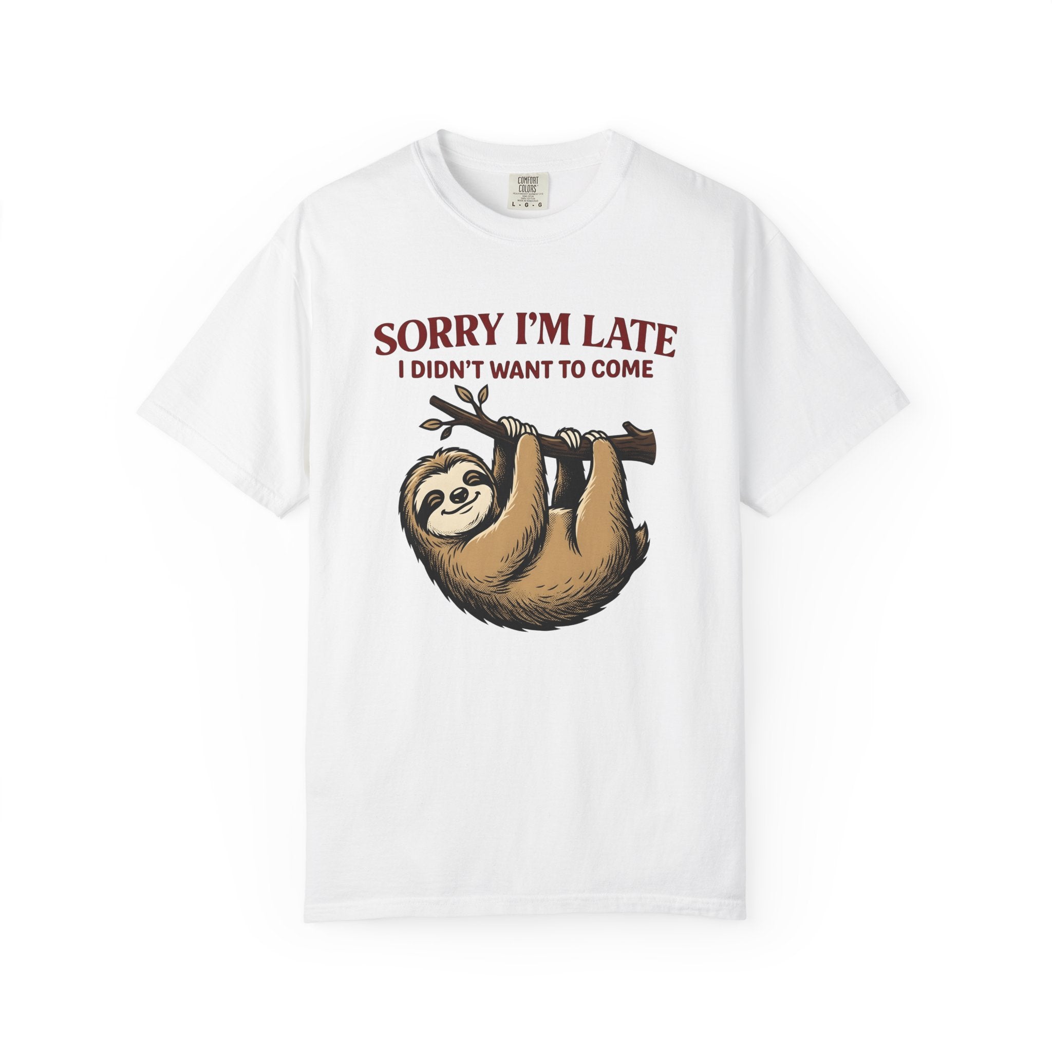 Sloth Branch Shirt Sloth Comedy Gift Women Doodle Tee Sloth T-Shirt Sloth Fan Cartoon Tshirt Humor Graphic Classic Tree Tshirt