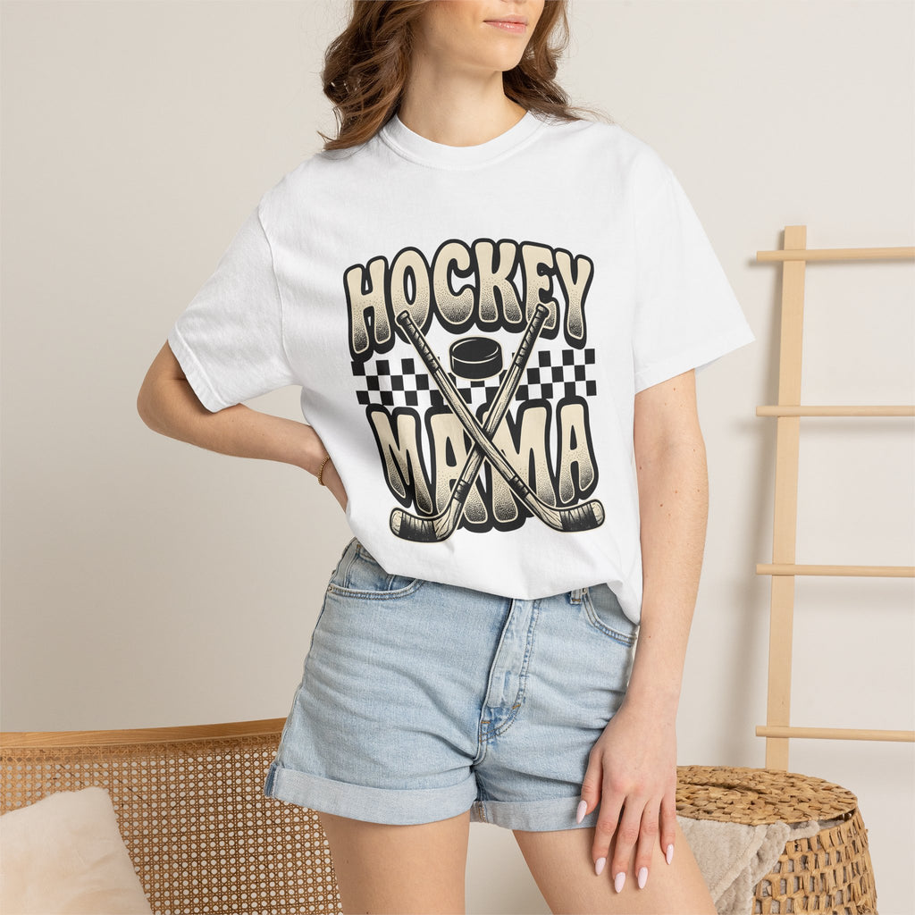 Hockey Sticks Shirt Hockey Mom Sports Gift Women Retro Tee Hockey Staves T-Shirt Hockey Fan Vintage Tee Retro Graphic Sports Design Vintage