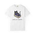 Dark Cat Shirt Cat Occult Gift Women Sweet Tee Black Cat T-Shirt Cat Fan Cat Tshirt Mystic Graphic Clean Oracle Cards Tshirt