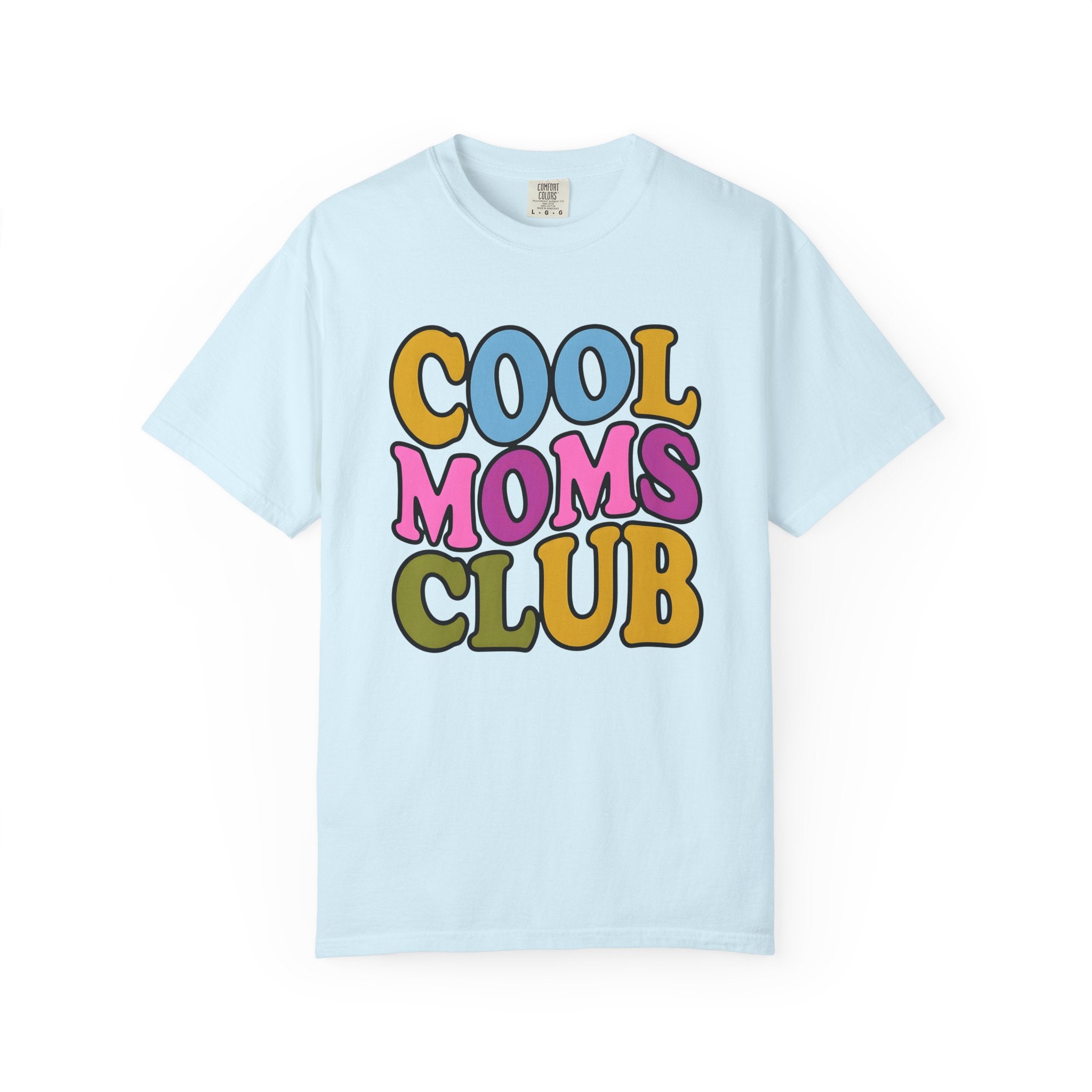 Bold Retro Text Shirt Moms Family Gift Women Colorful Tee Typography T-Shirt Motherhood Fan Artistic Tshirt Clan Graphic Vintage Club Theme