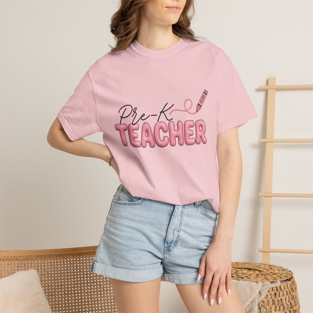 Crayon Illustration Shirt Teacher Education Gift Women Hand Drawn Tee Drawing T-Shirt Educator Enthusiast Illustrated Tshirt Learning