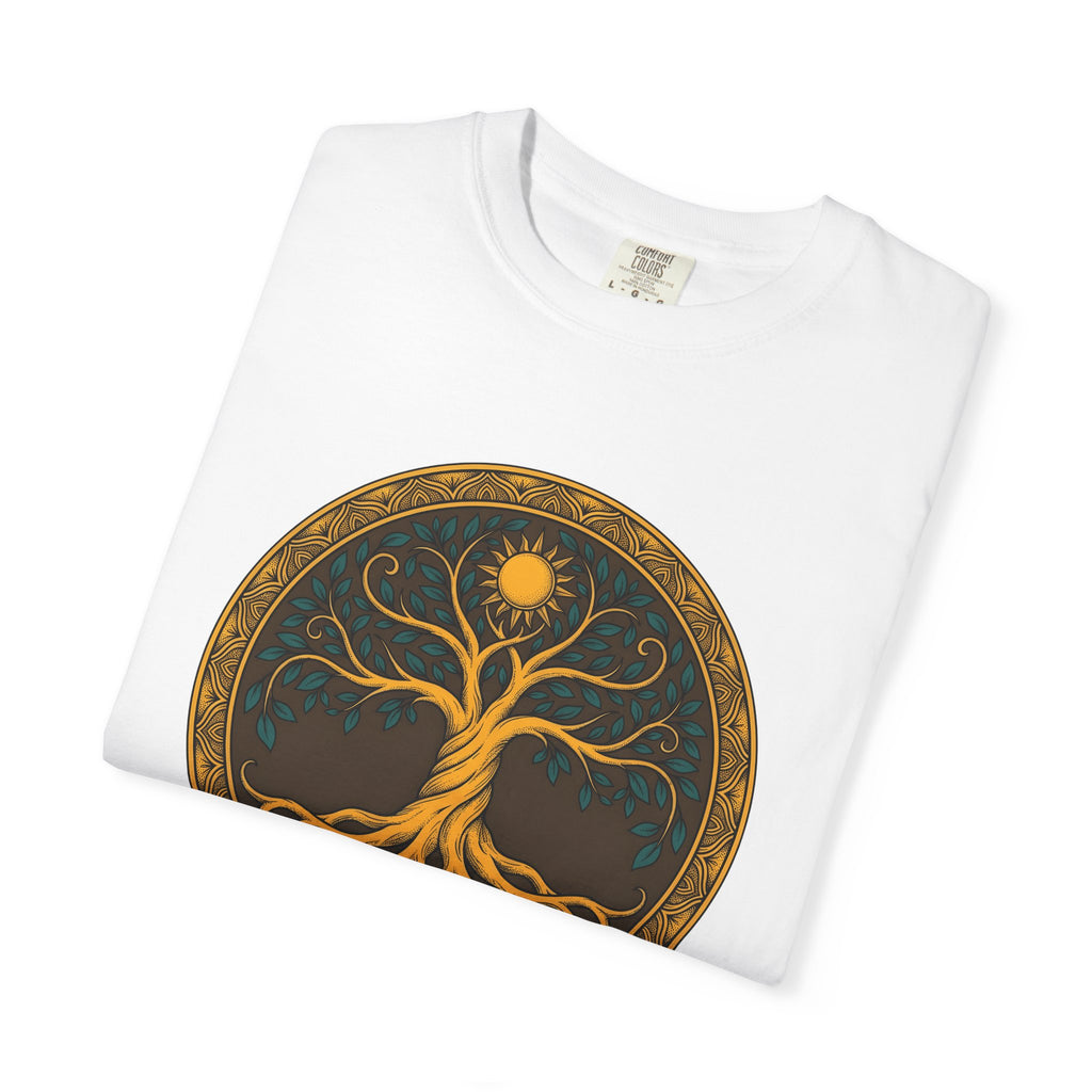 Life Tree Shirt Boho Chic Metaphysical Gift Women Henna Tee Tree Of Life T-Shirt Bohemian Enthusiast Mehndi Tshirt Spiritual Graphic Retro