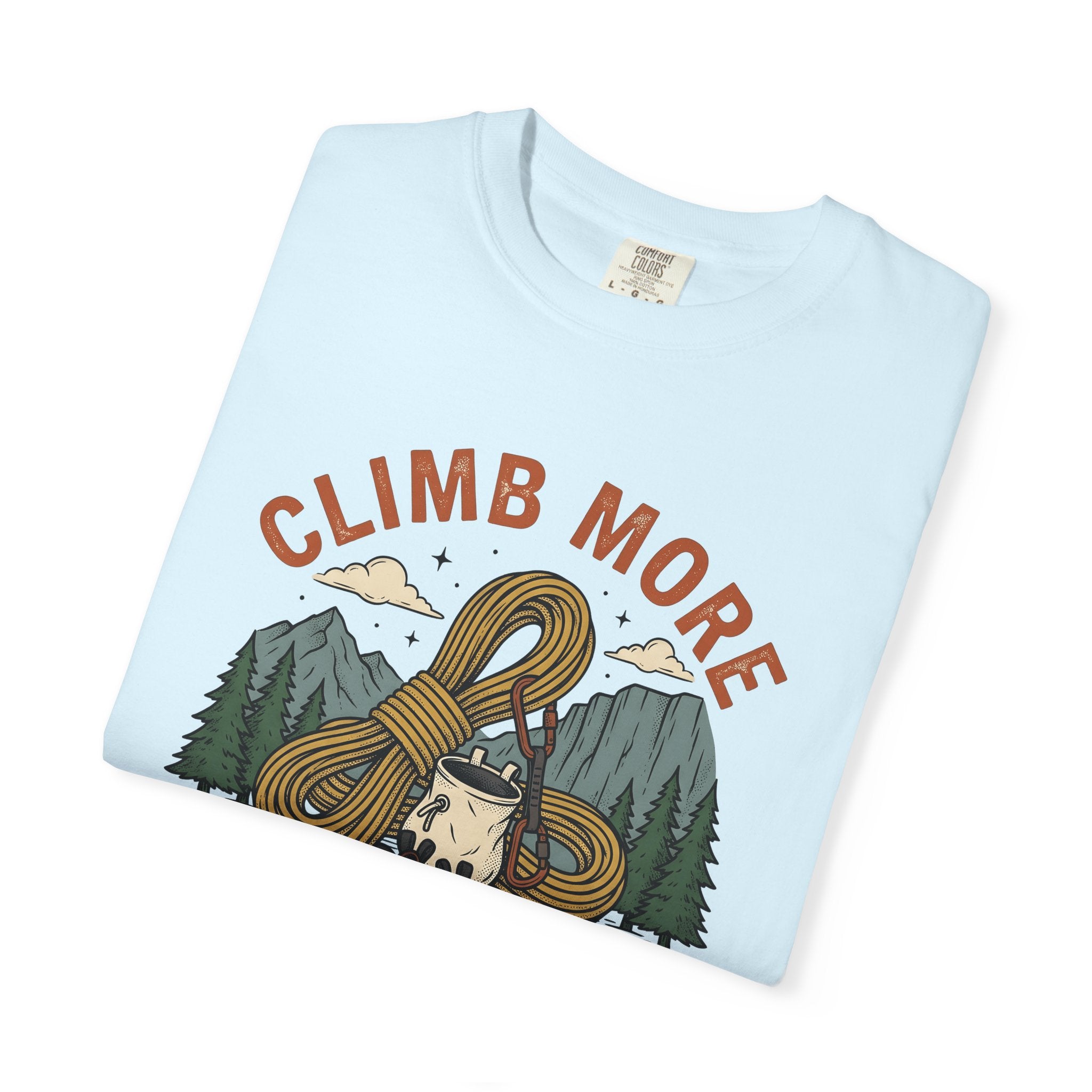 Mountaineering Gear Shirt Climbing Nature Gift Women Travel Tee Climbing Equipment T-Shirt Mountaineer Enthusiast Adventure Tshirt