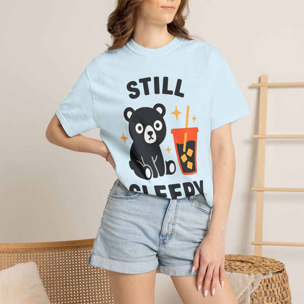 Bear Bubble Tea Shirt Coffee Wildlife Gift Women Cute Tee Boba T-Shirt Coffee Fan Animal Graphic Tshirt Simple Glitter Tshirt