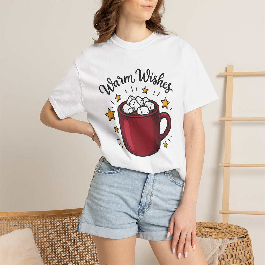Chocolate Drink Mug Shirt Christmas Frost Gift Women Doodle Tee Cocoa T-Shirt Christmas Fan Hot Cocoa Tshirt Frosty Graphic Minimalist Shine