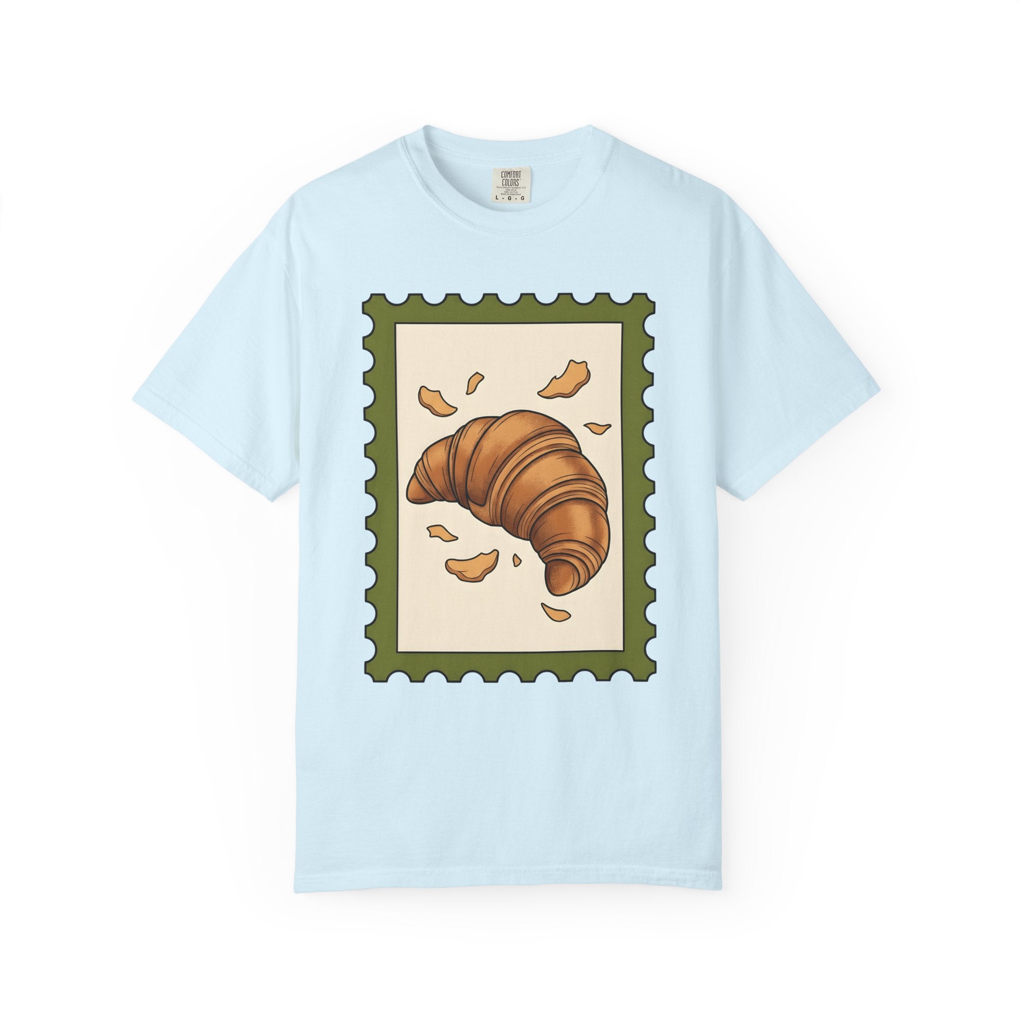 Croissant Shirt Desserts Pastries Gift Women Cartoon Tee Croissant Drawing T-Shirt Sweets Fan Comic Tshirt Bakery Graphic Vintage Bread