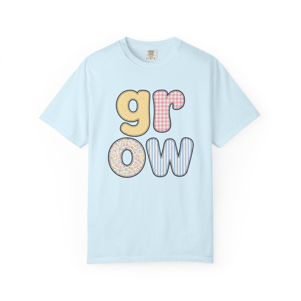Stitched Letters Shirt Teachers Learning Unisex Gift Sweet Tee Lettering T-Shirt