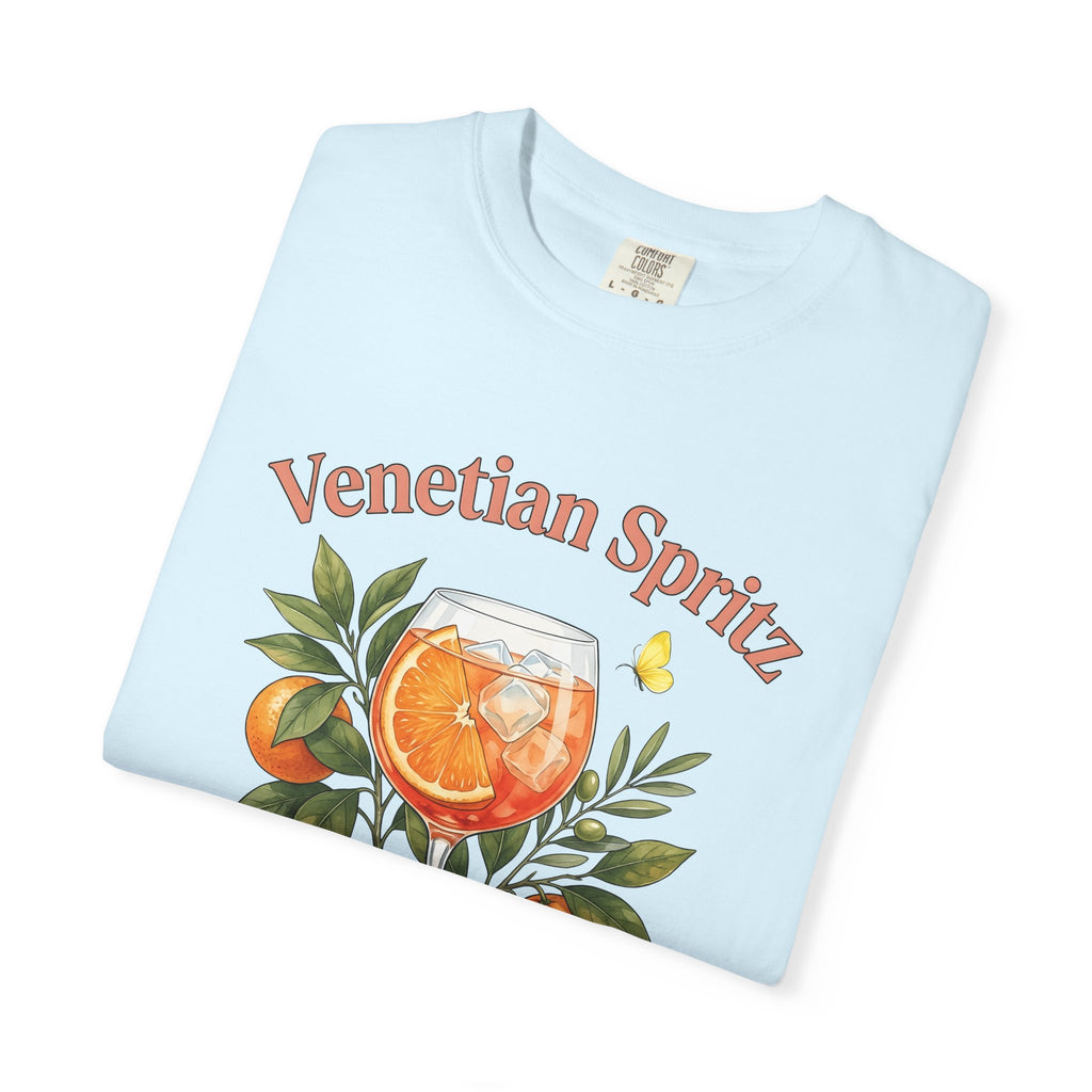 Spritz Beverage Shirt Drinks Mixer Gift Women Flower Tee Spritzer T-Shirt Cocktail Fan Cocktail Graphic Tshirt Mid Century Tangerine Tshirt