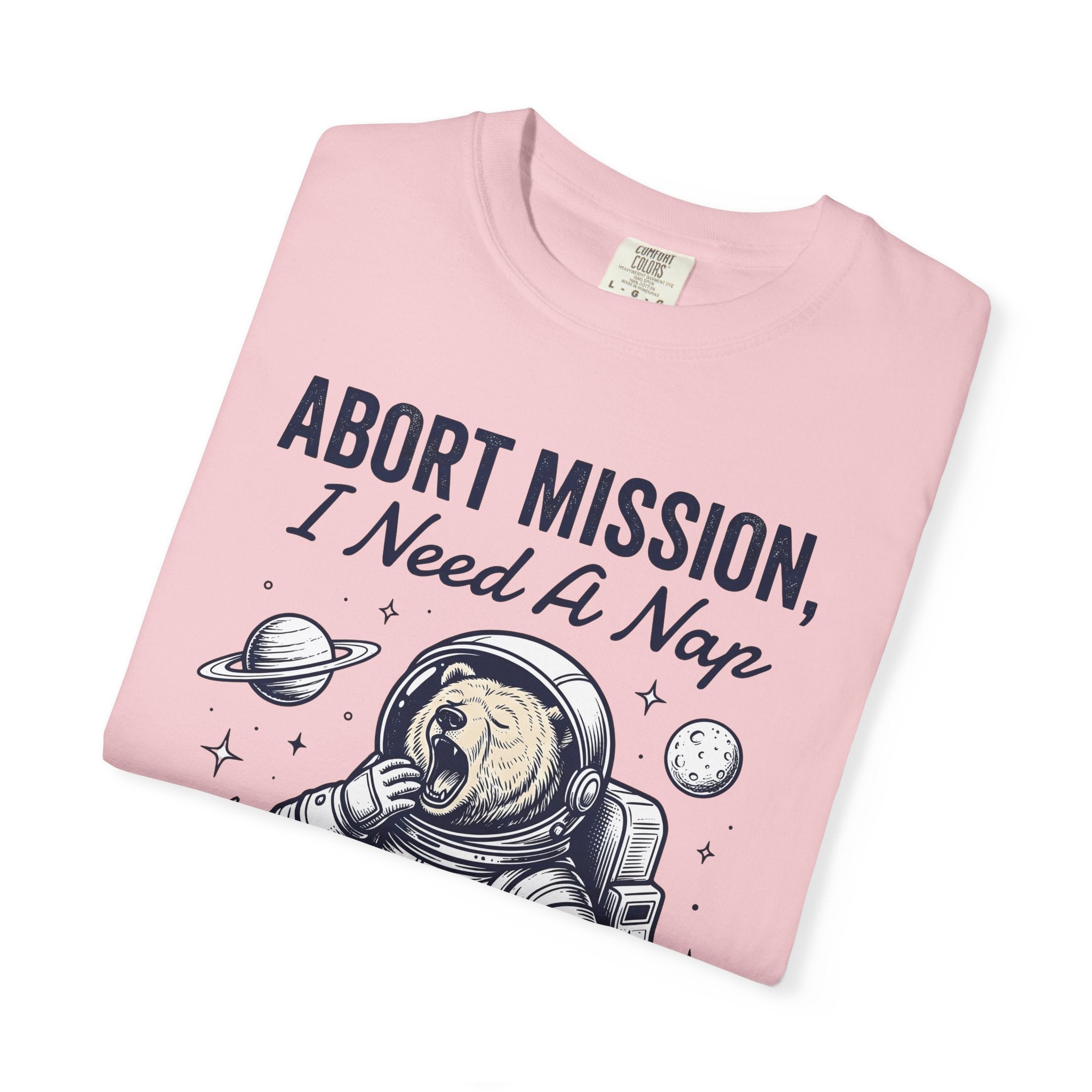 Astronaut Bear Shirt Funny Animal Gift Women Cartoon Tee Teddy Bear T-Shirt Humor Fan Cute Graphic Creature Design Retro Planets Tshirt