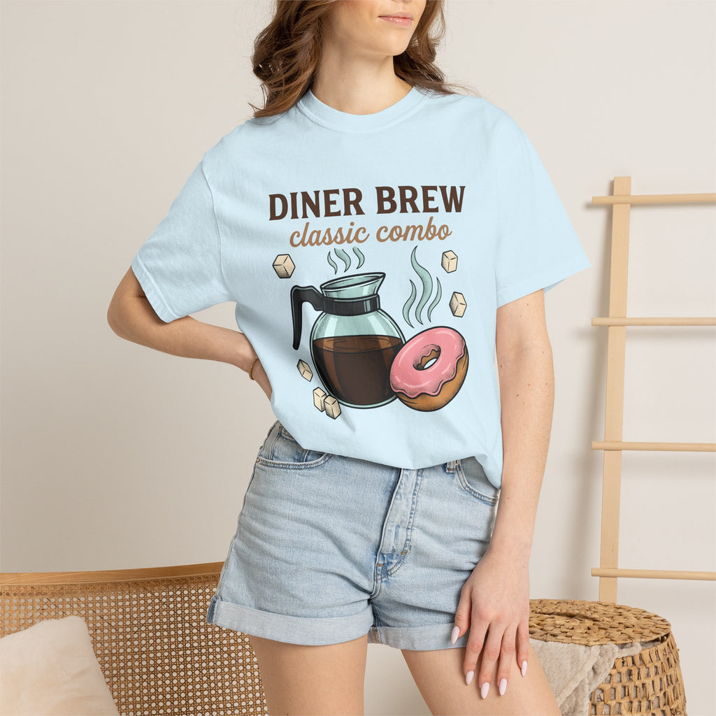 Coffee Maker Donut Shirt Coffee Brunch Gift Women Retro Tee Donut Maker T-Shirt Coffee Fan Java Enthusiast Vintage Tshirt Breakfast Graphic