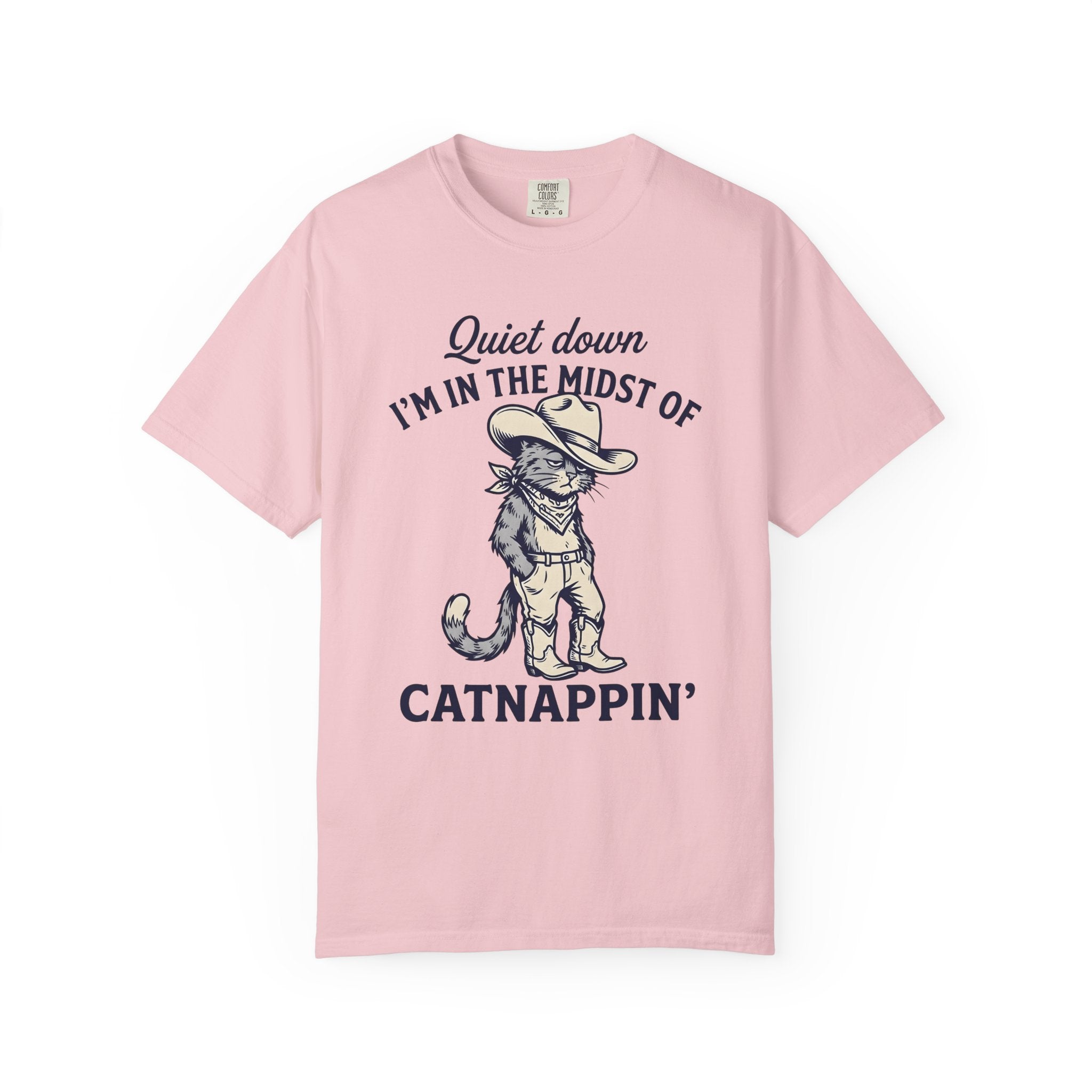 Cat Cowboy Shirt Cat Country Gift Women Animated Tee Kitty T-Shirt Cat Fan Cartoon Tshirt Country Graphic Classic Leather Boots Tshirt