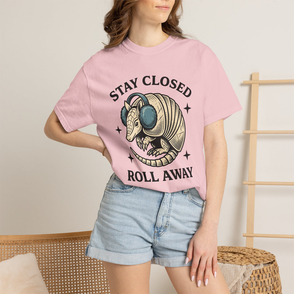 Armadillo Ear Muffs Shirt Funny Critter Gift Women Rustic Tee Armadillo Earmuffs T-Shirt Humor Fan Rustic Art Tshirt Animal Graphic Doodle