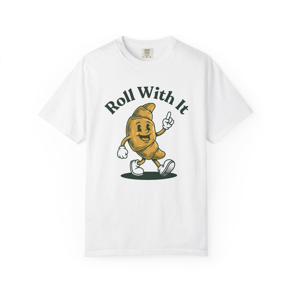 Croissant Mascot Shirt Desserts Sweets Gift Women Line Art Tee Croissant T-Shirt Pastry Fan Croissant Illustration Design Sketch Kicks