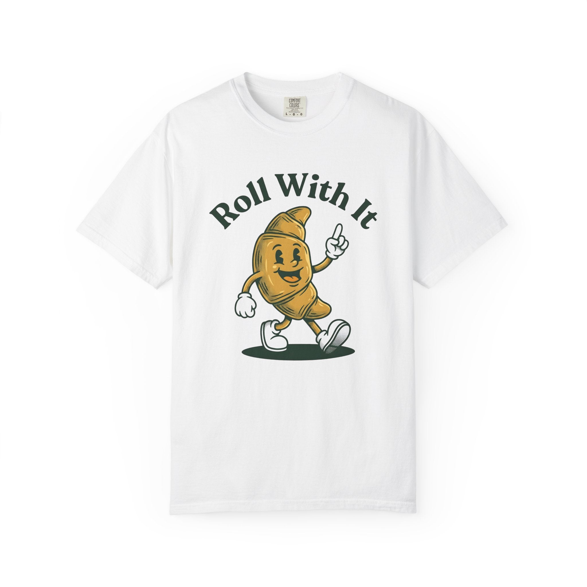 Croissant Mascot Shirt Desserts Sweets Gift Women Line Art Tee Croissant T-Shirt Pastry Fan Croissant Illustration Design Sketch Kicks