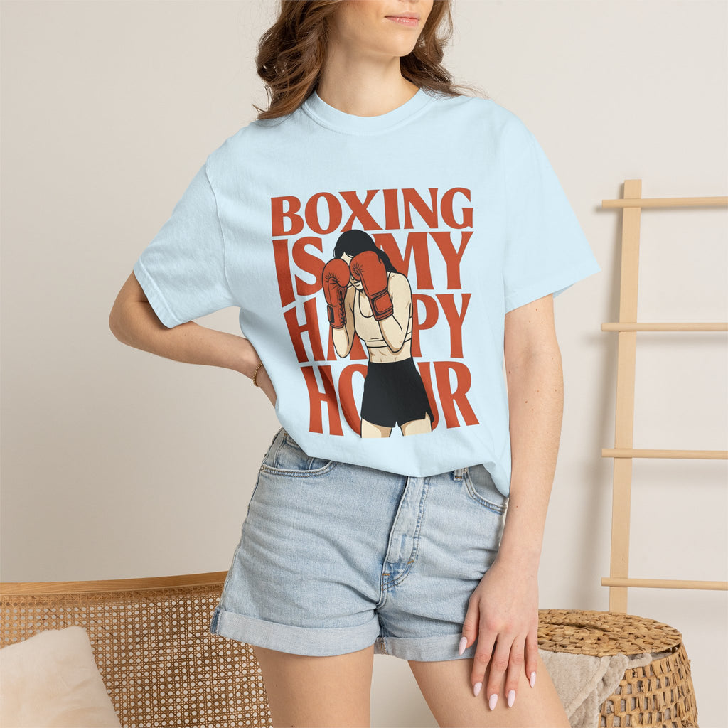 Woman Boxer Shirt Boxing Exercise Gift Women Graphic Design Tee Female Fighter T-Shirt Boxing Fan Fitness Tshirt Workout Graphic