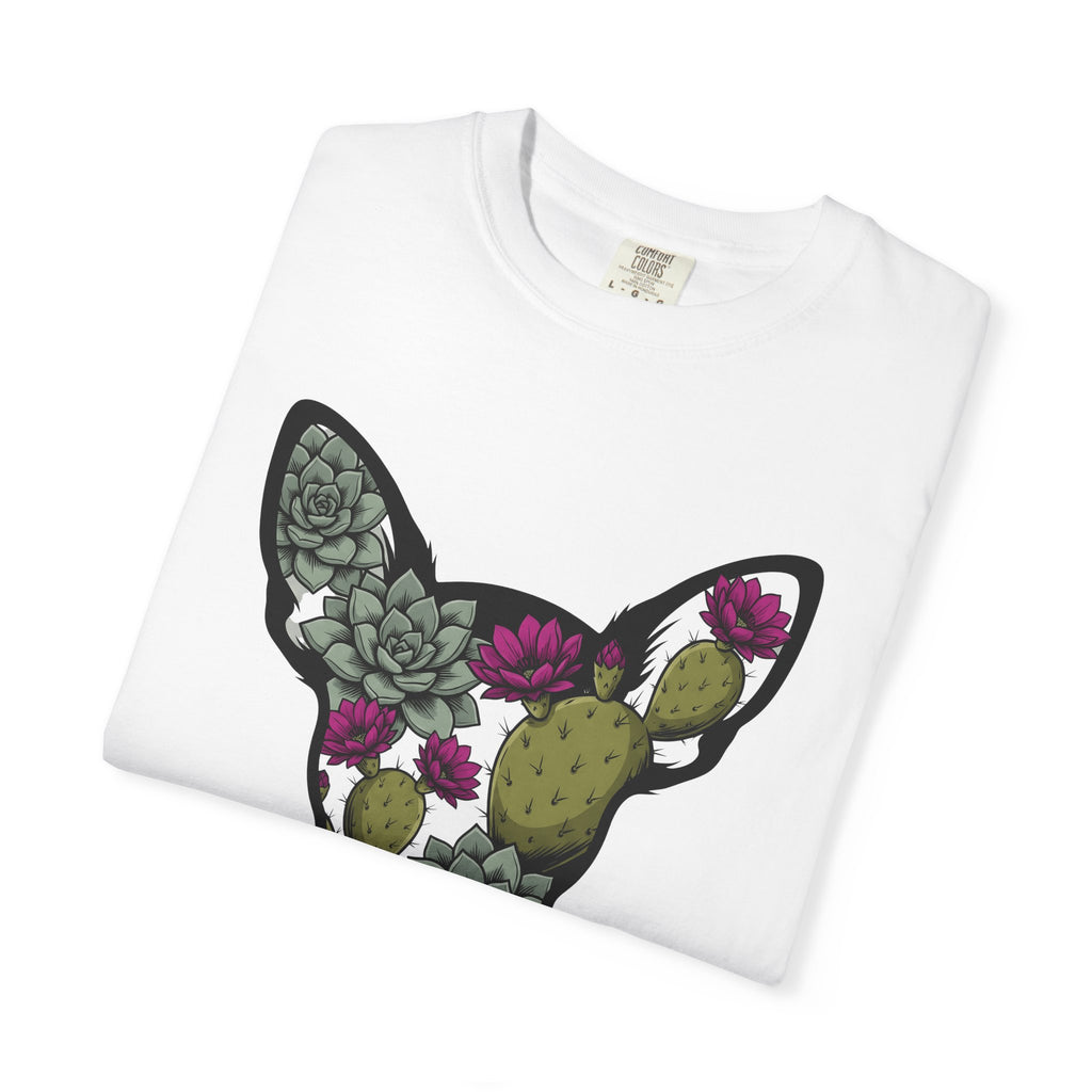 Puppy Flower Crown Shirt Dog Bloom Gift Women Vintage Tee Puppy Crown T-Shirt Dog Fan Puppy Art Tshirt Floral Graphic Doodle Aloe Tshirt