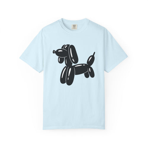 Balloon Puppy Shirt Cute Pets Gift Women Simple Tee Dog T-Shirt Adorable Fan Puppy Tshirt Animal Graphic Illustration Doggy Graphic Comic