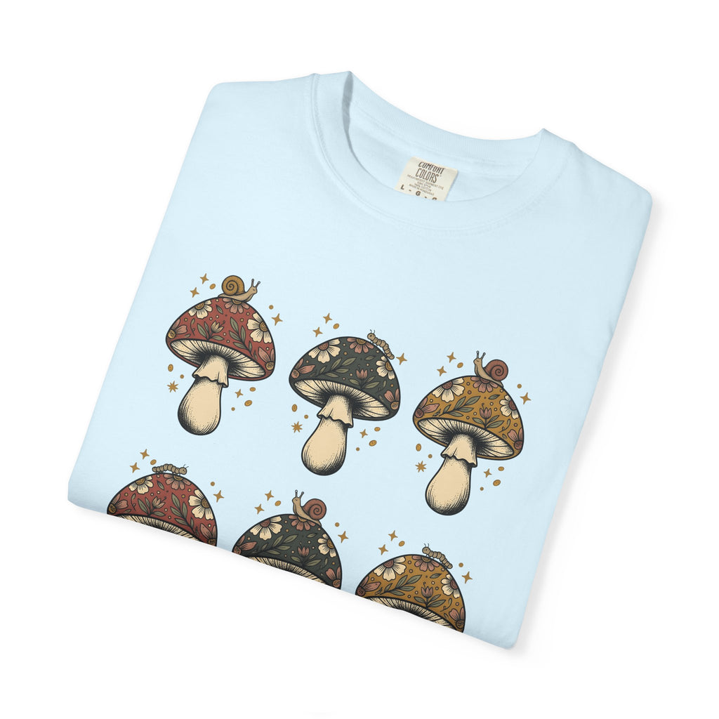 Toadstool Flower Shirt Animals & Flowers Plants Gift Women Free Spirit Tee Mushroom T-Shirt Flower Fan Botanical Tshirt Flora Graphic