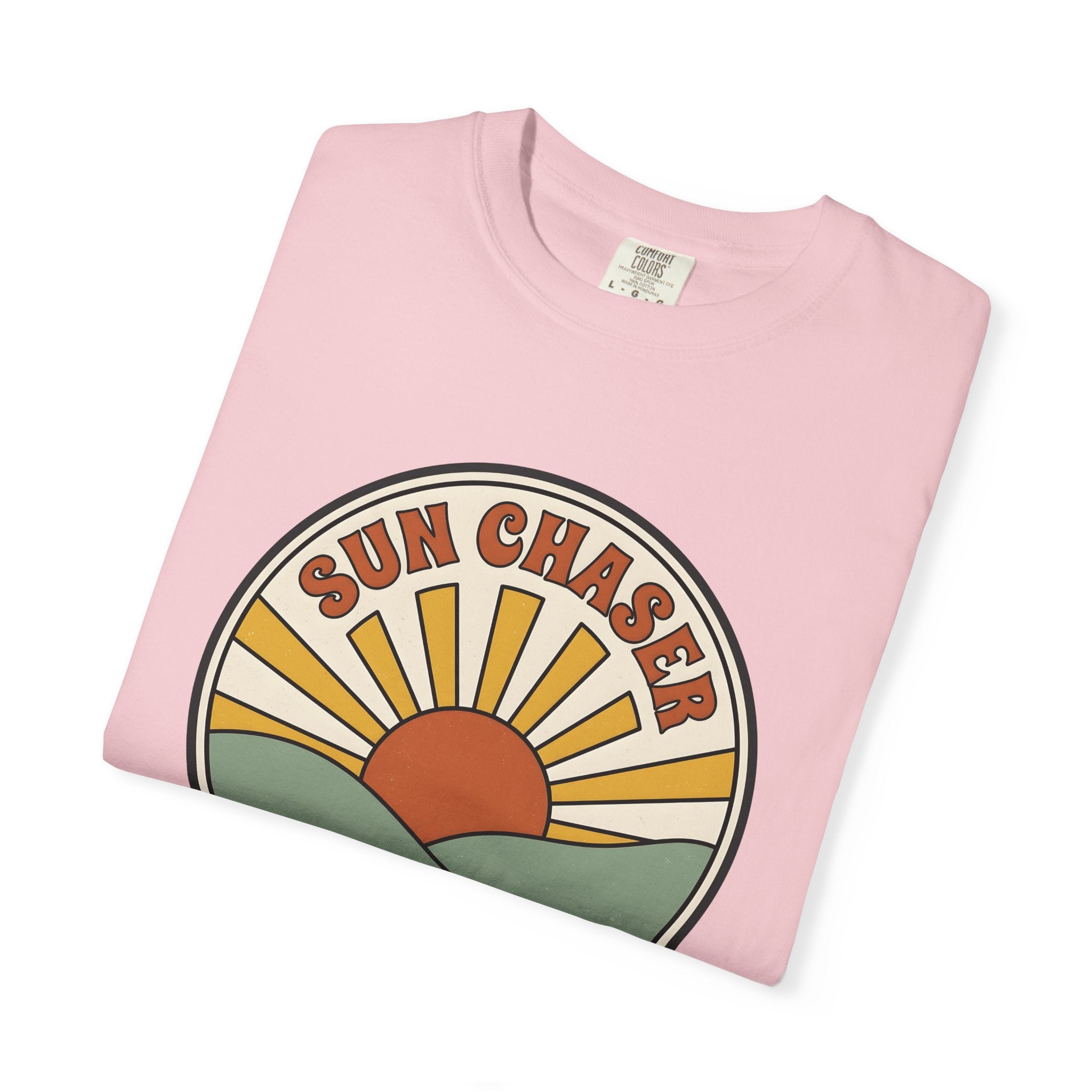 Evening Landscape Shirt Boho Chic Wilderness Gift Women Hand Drawn Tee Sunset T-Shirt Hippie Fan Illustrated Tshirt Mountain Graphic Sketch