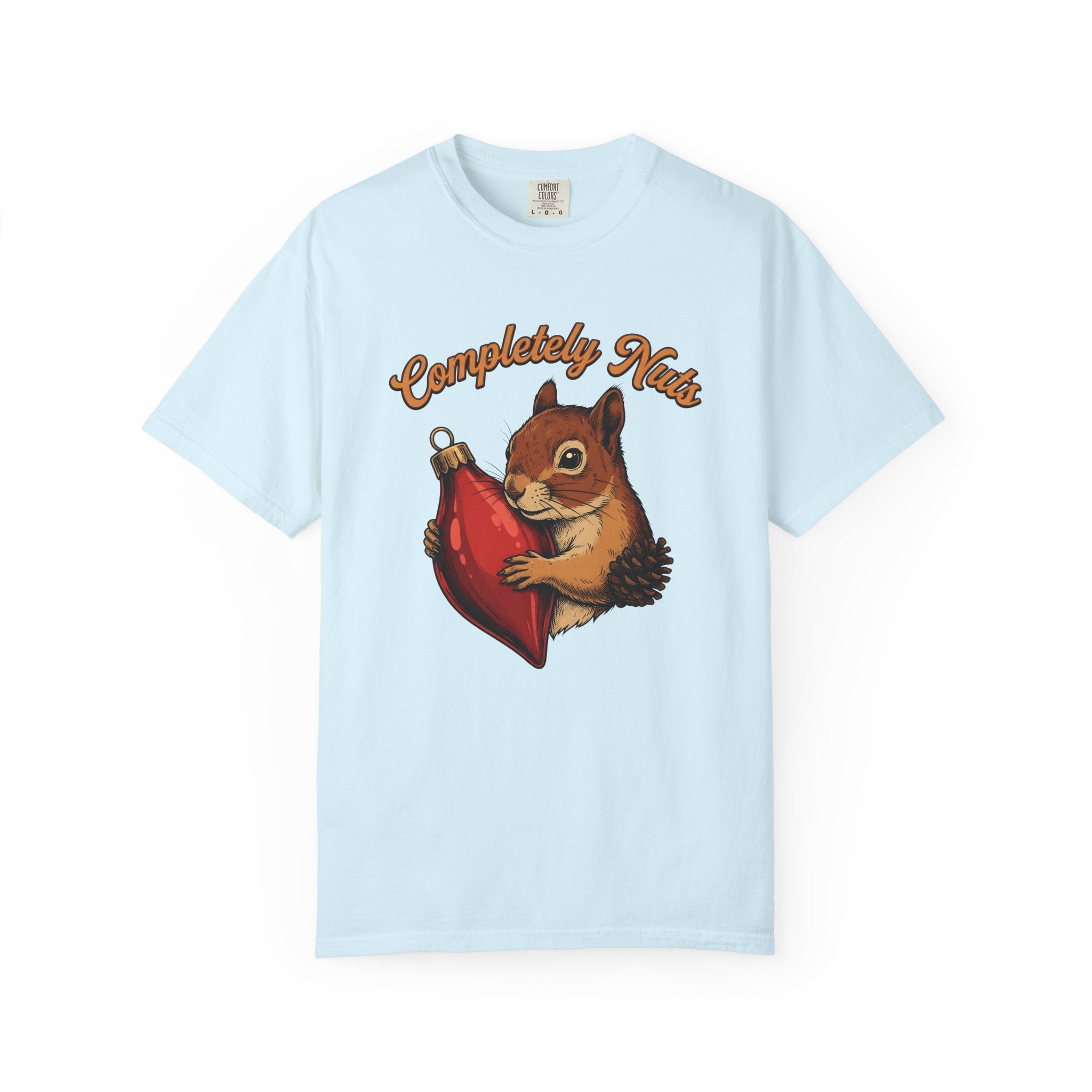 Chipmunk Ornament Shirt Christmas Nature Gift Women Antique Tee Decoration T-Shirt Xmas Fan Vintage Tshirt Wildlife Graphic Doodle Pine Nut