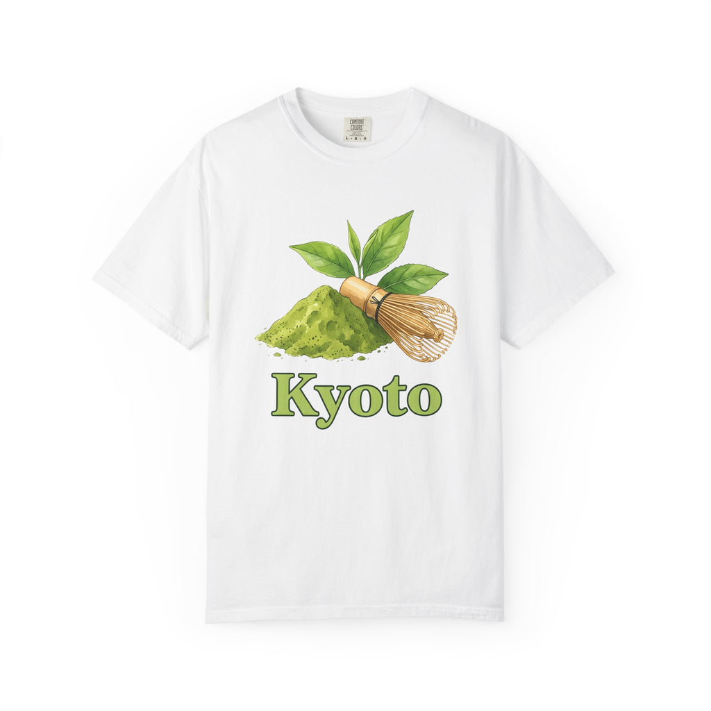 Matcha Tea Shirt Drinks Japan Gift Women Watercolor Tee Green Tea T-Shirt Beverage Fan Watercolour Tshirt Japanese Graphic Hand Drawn Bamboo