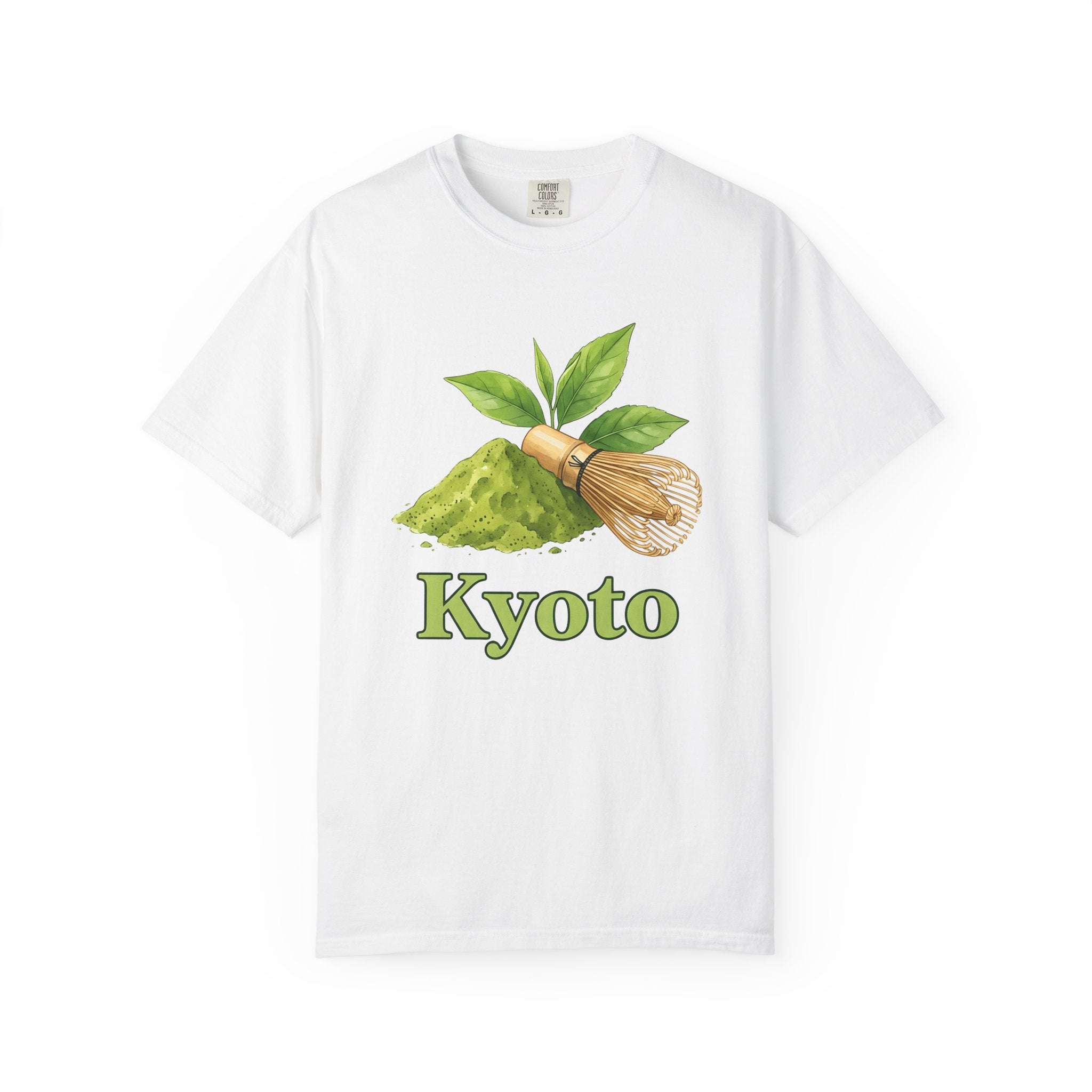 Matcha Tea Shirt Drinks Japan Gift Women Watercolor Tee Green Tea T-Shirt Beverage Fan Watercolour Tshirt Japanese Graphic Hand Drawn Bamboo