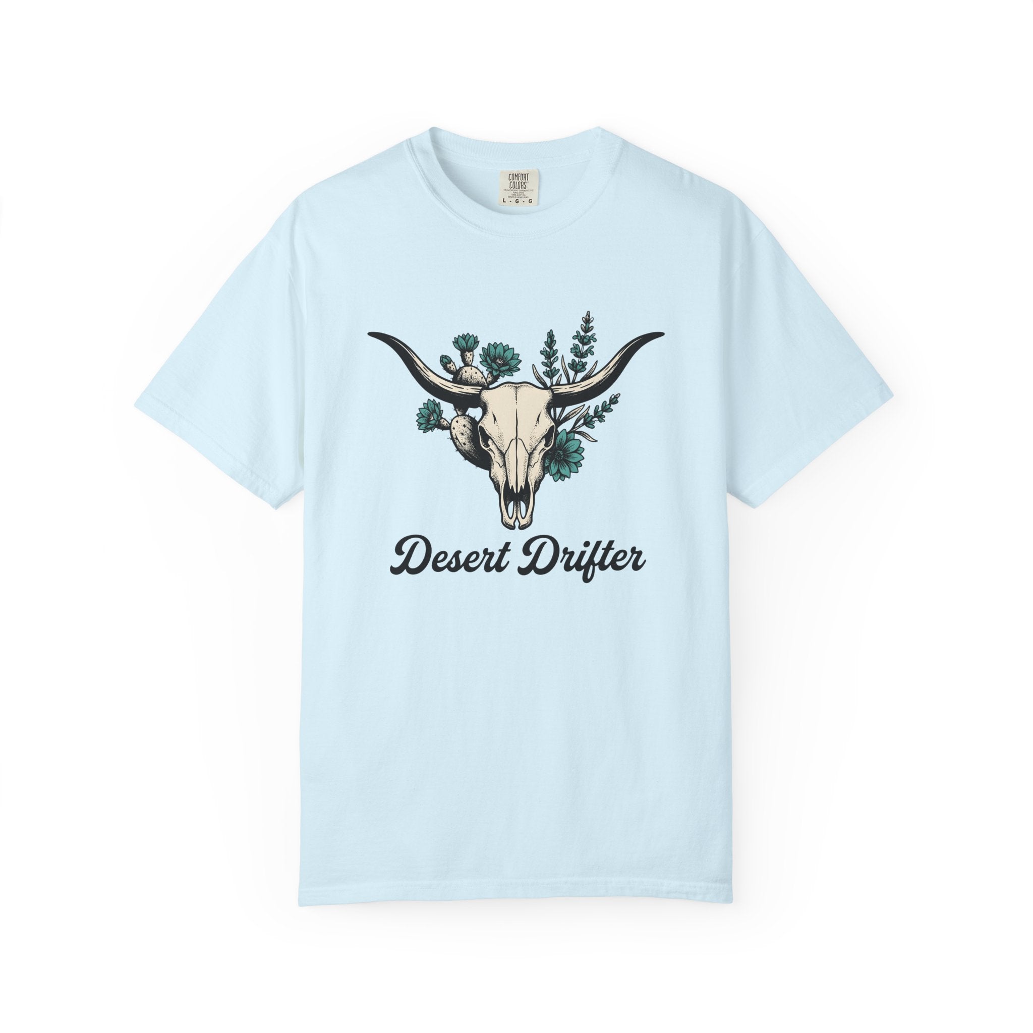 Bull Skull Shirt Cowgirl Western Gift Women Boho Tee Skull T-Shirt Rodeo Fan Cowboy Tshirt Country Graphic Vintage Cactus Tshirt